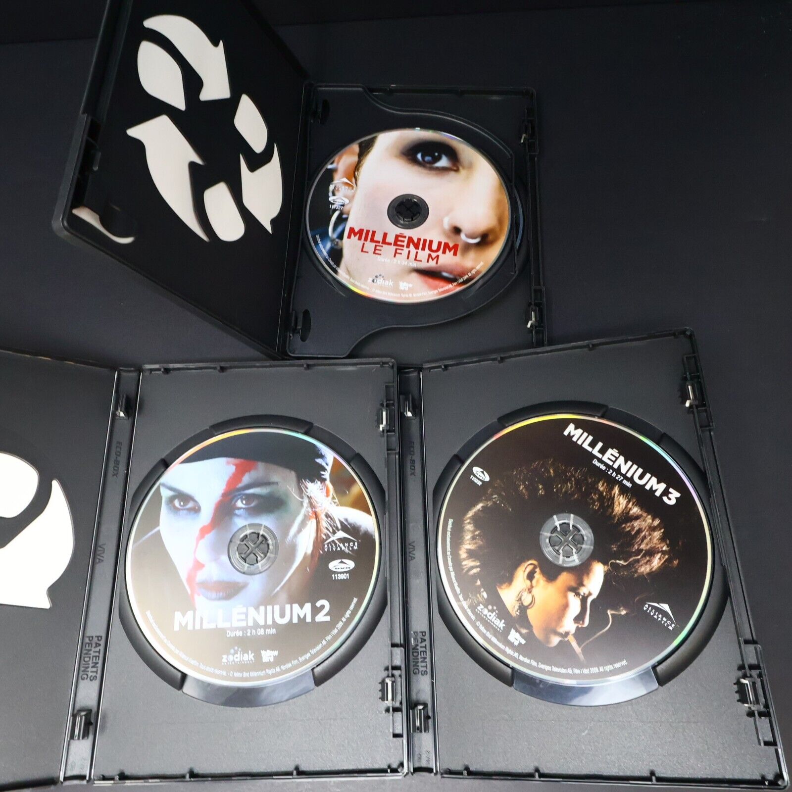 Millénium La Trilogie DVD Testé 2010 3 Films Français/French Noomi Rapace NTSC