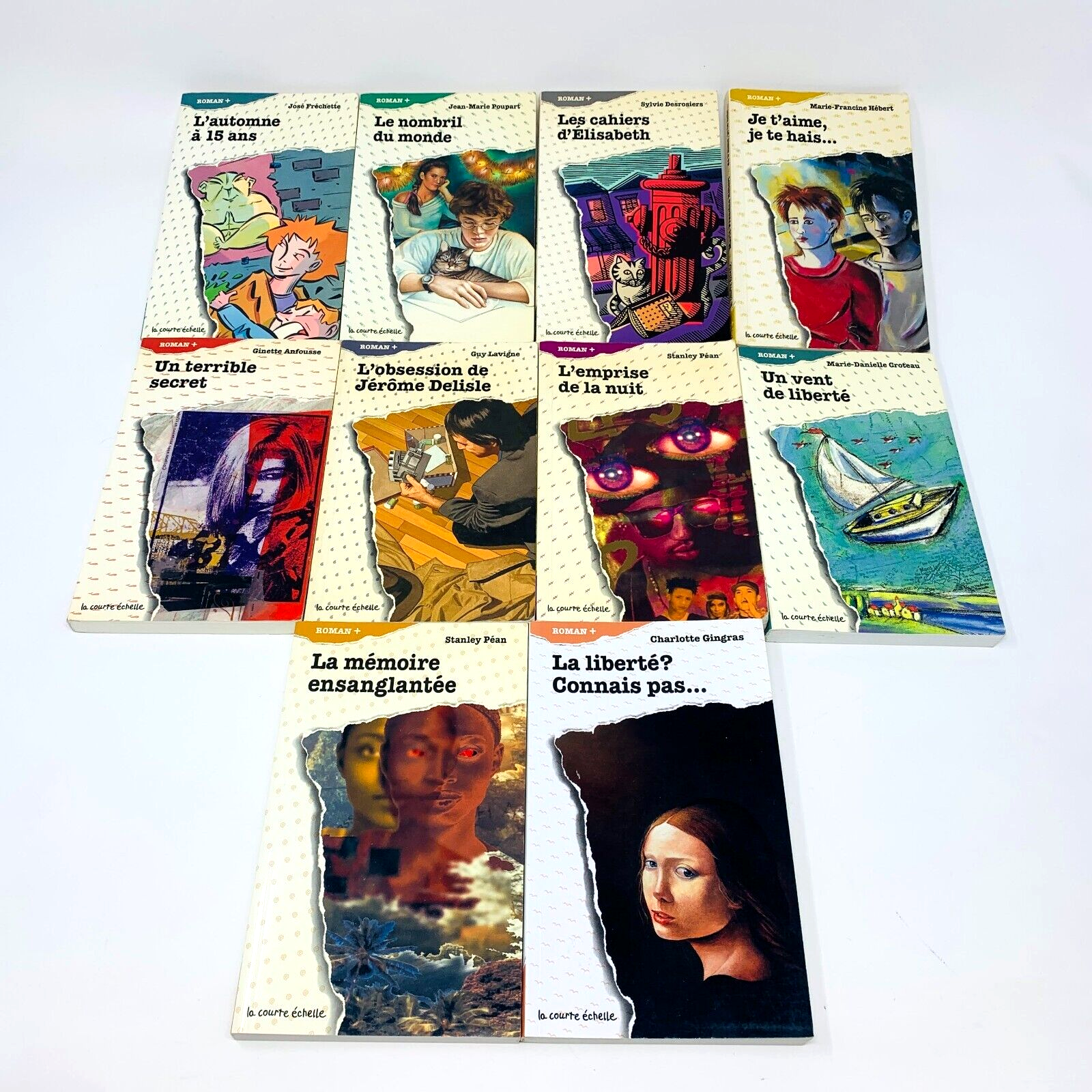 Lot 10 Livres La Courte Échelle Roman + Enfants Français French Children Books