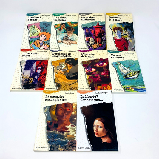 Lot 10 Livres La Courte Échelle Roman + Enfants Français French Children Books