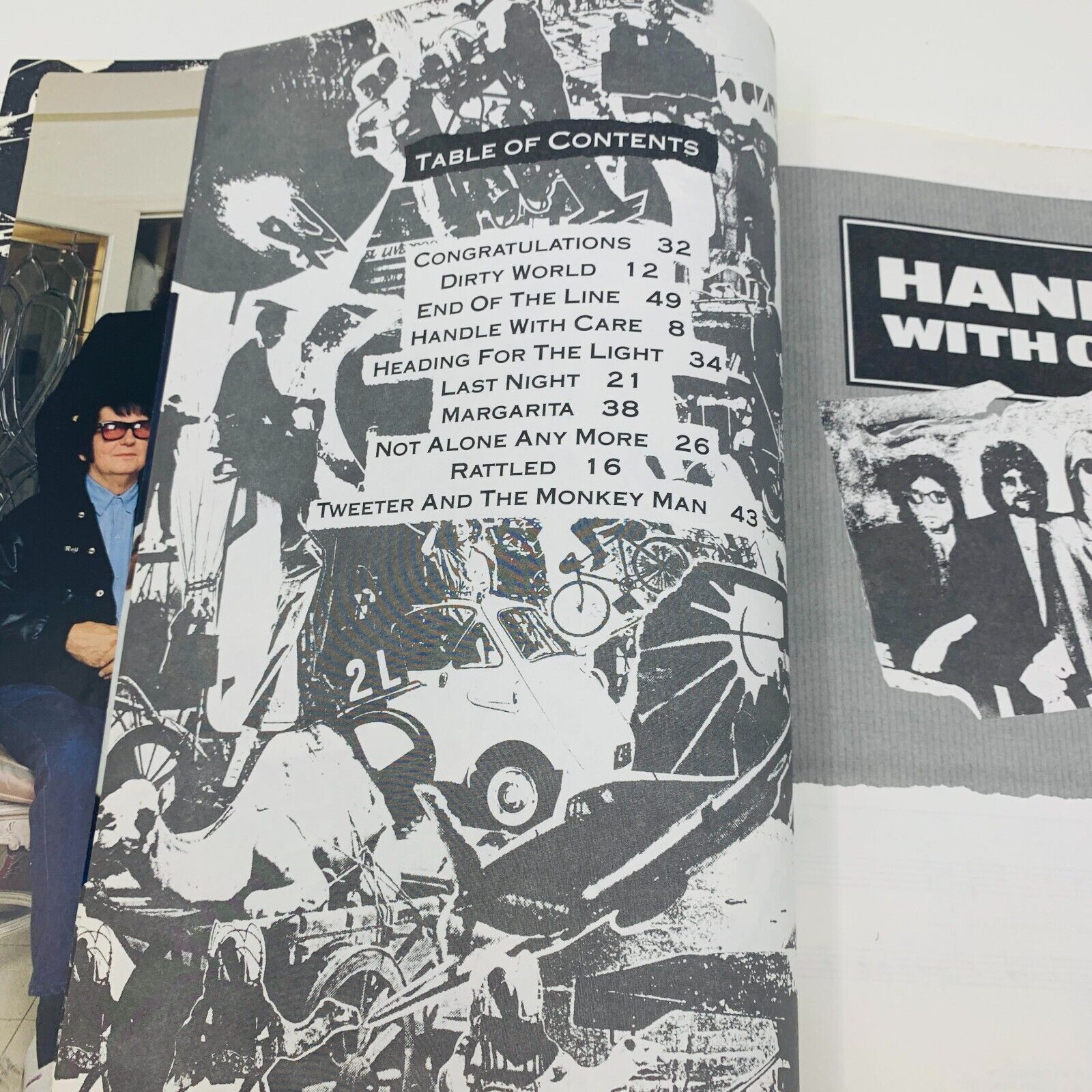 1980s The Traveling Wilburys Volume 1 Songbook Piano Chord Handle with Care