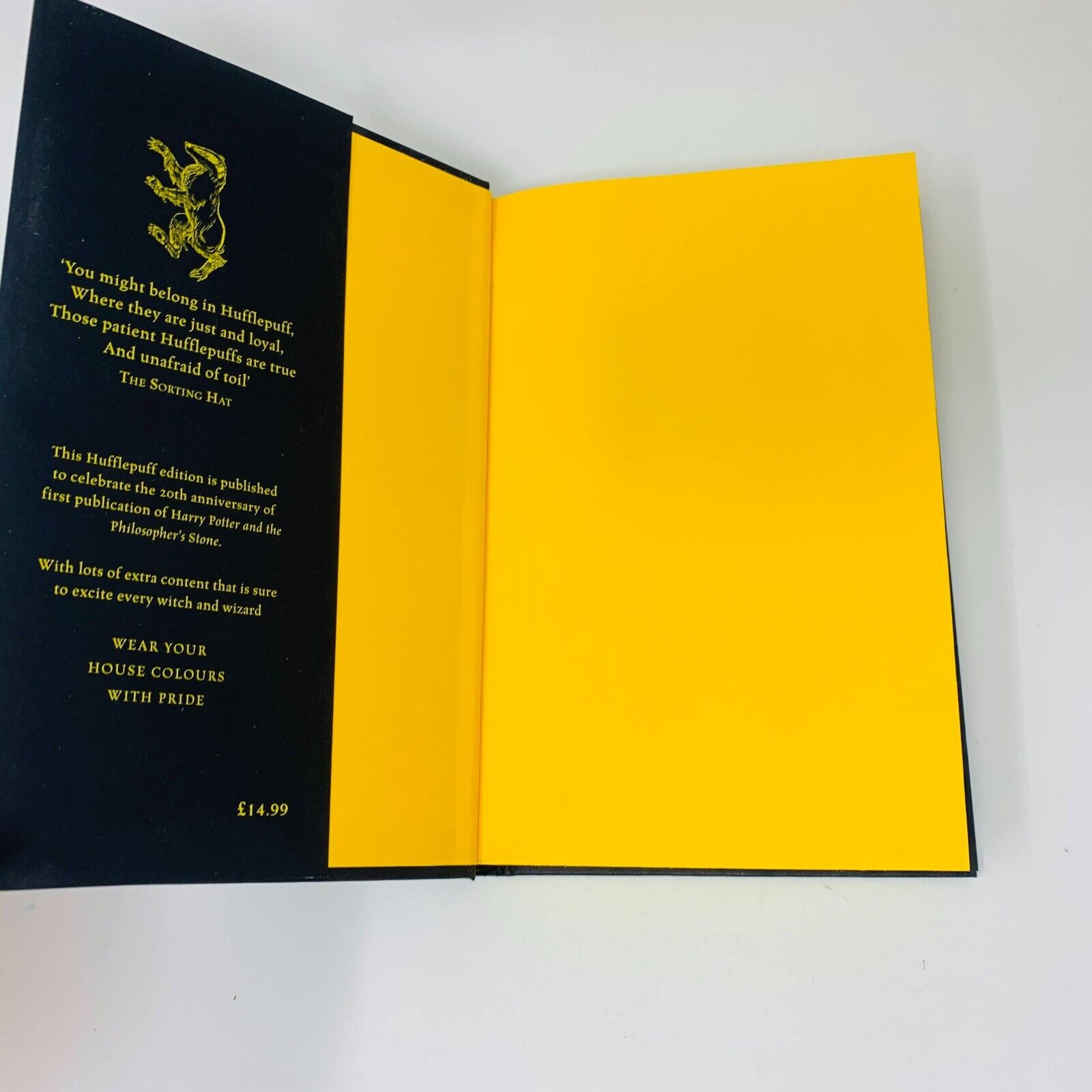 2017 Harry Potter and the Philosopher's Stone Hufflepuff Edition HC Bloomsburry