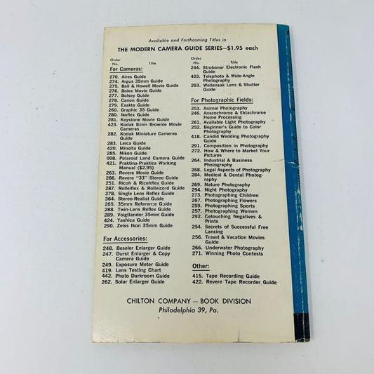 1959 Candid Wedding Photography Guide Dr Kenneth S. Tydings Modern Camera Series