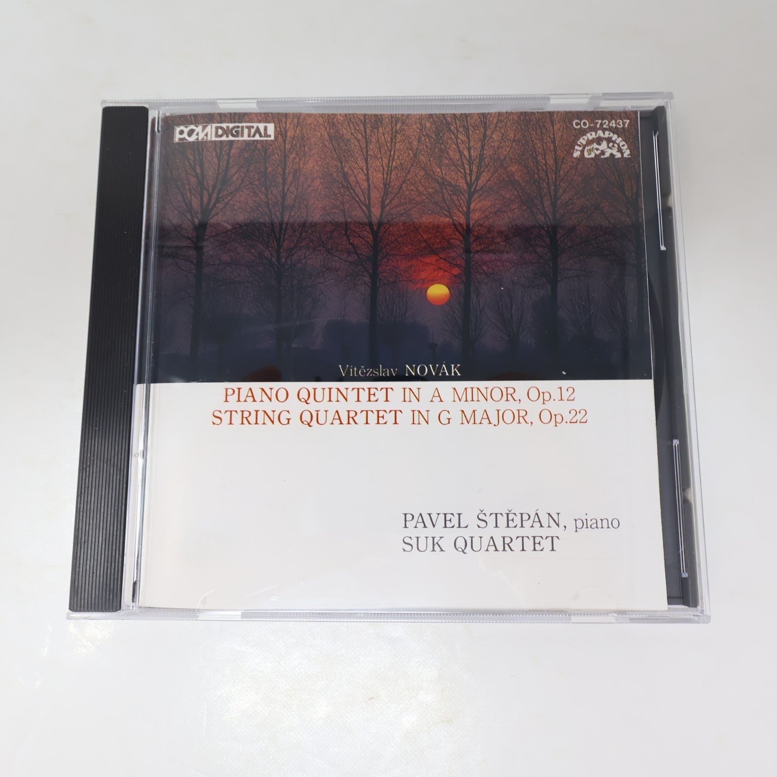 Viteslav Novak Piano Quintet Op 12/String Quartet Op 22 CD Pavel Stepan/Suk 1988