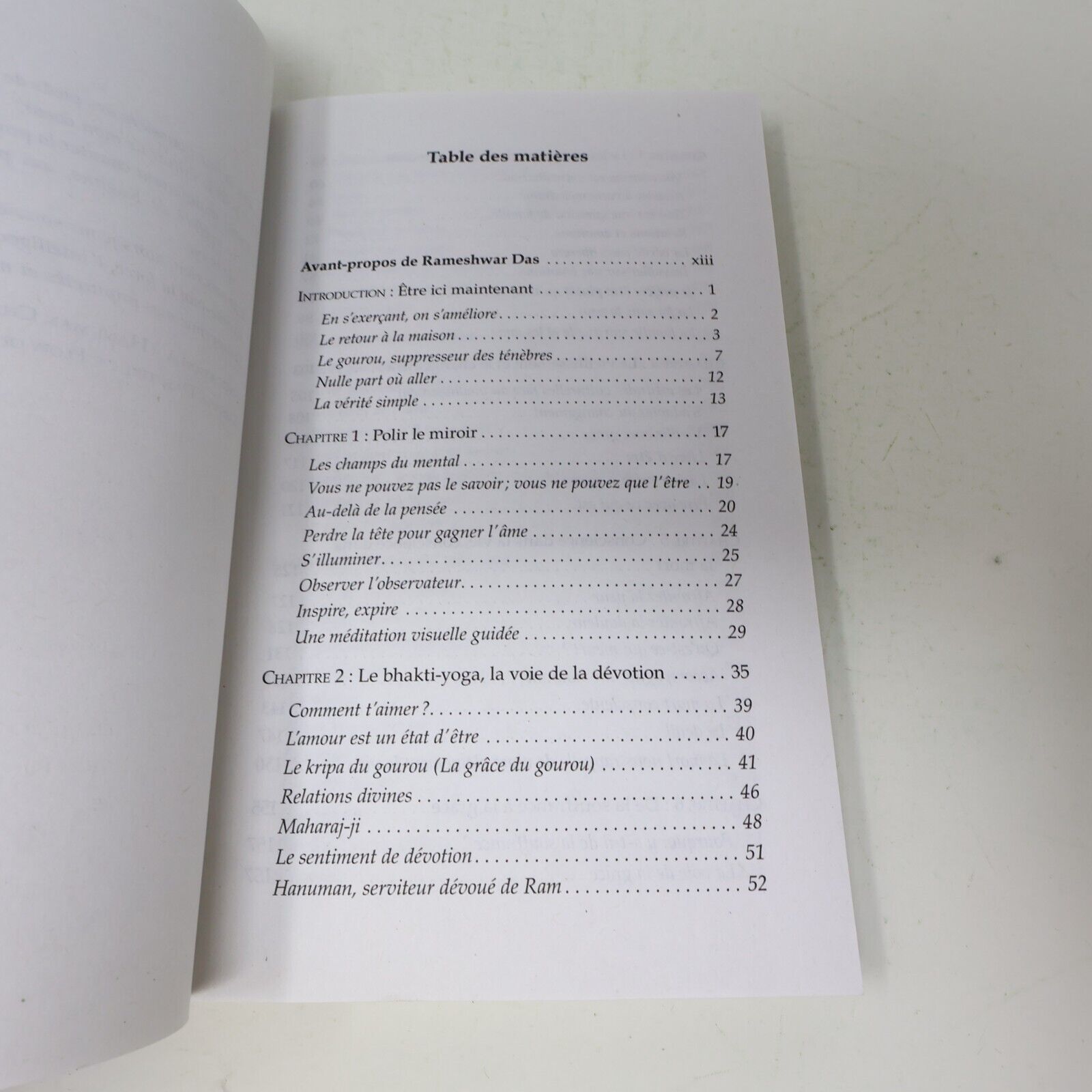 2018 Polir le Miroir Ram Dass Ada Français Paperback Spiritualité Philosophie PB
