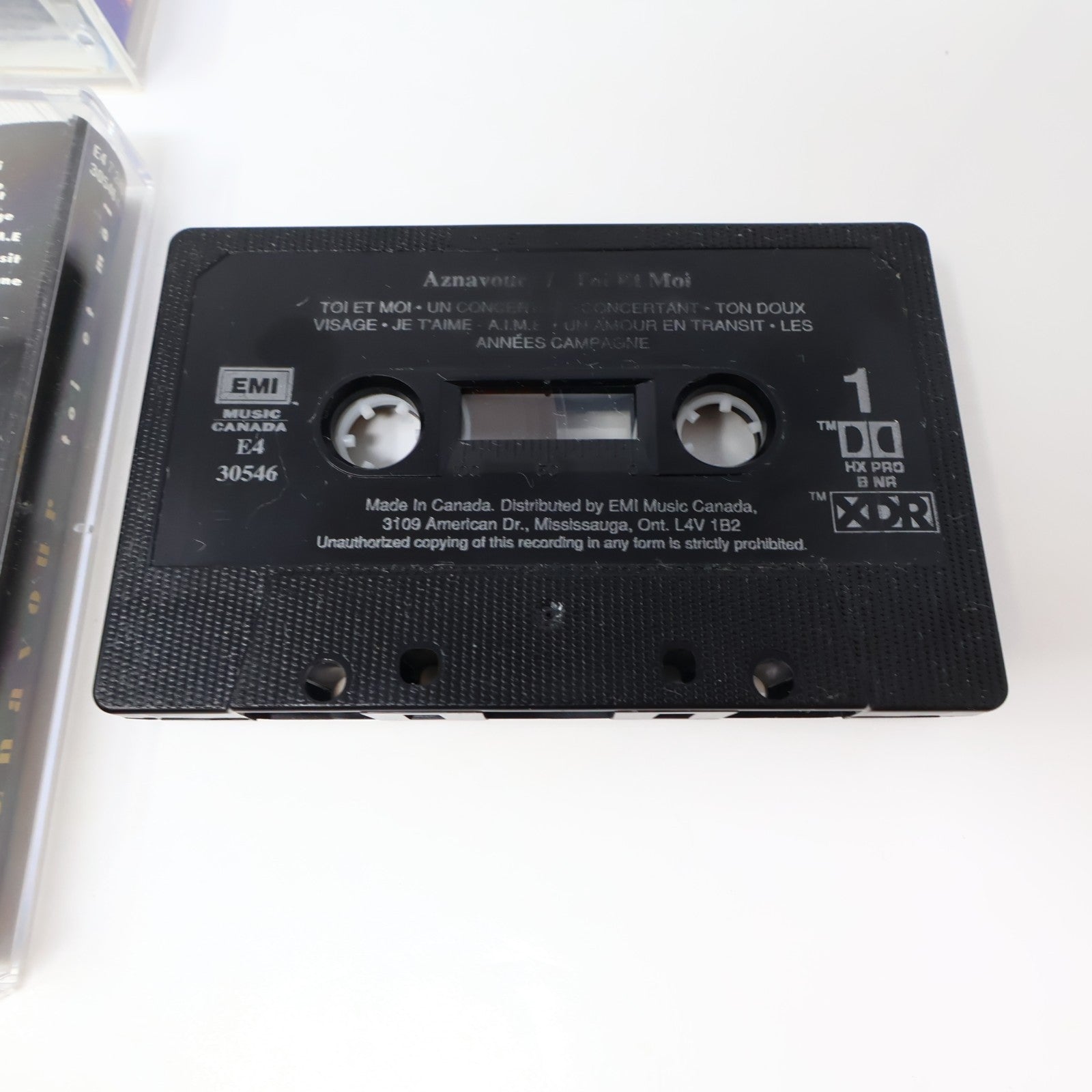 Aznavour Lot 6 Cassettes Plus Bleu/Toi et Moi/Chansons d'Or/Palais des congrès