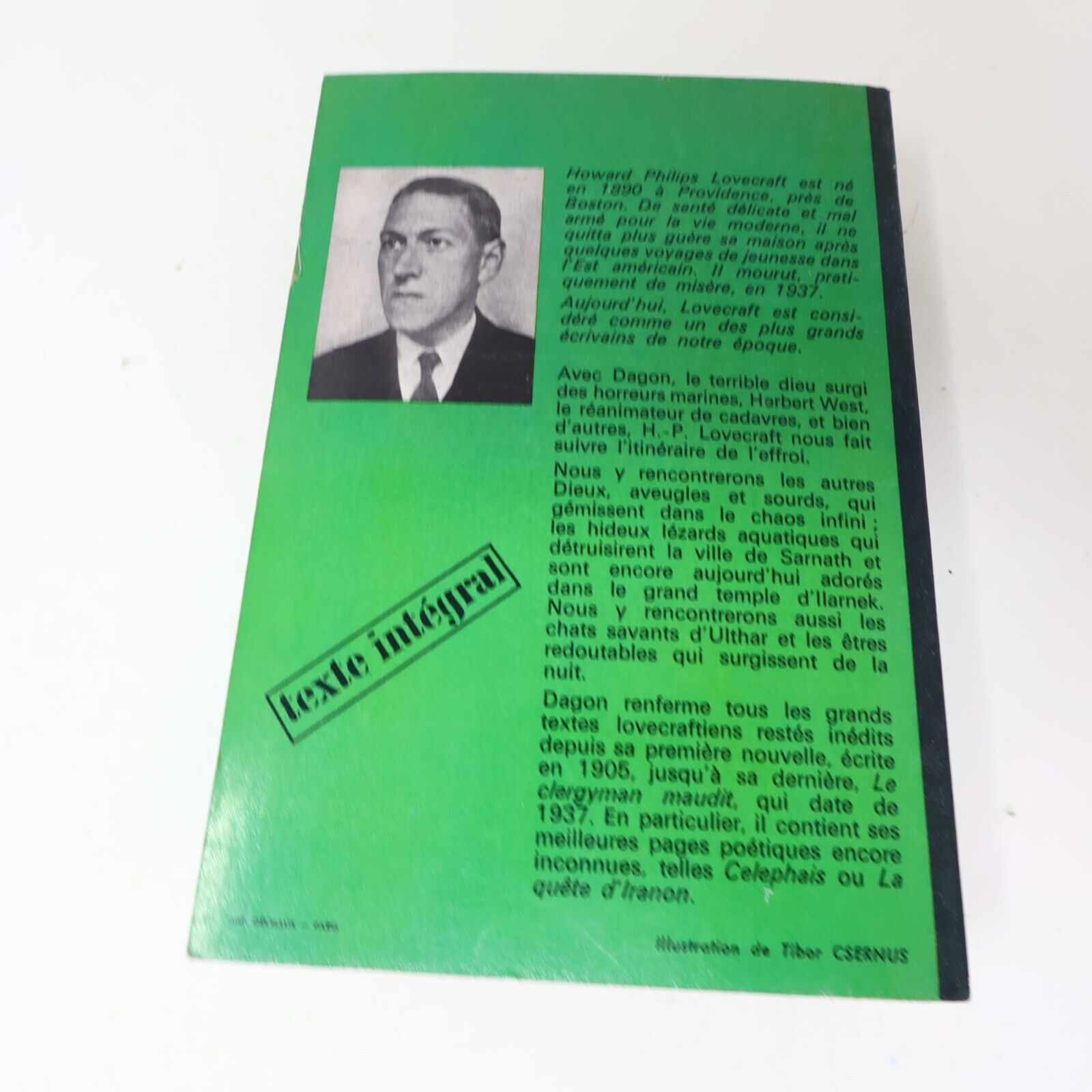Lot 3 H.P. Lovecraft Dagon Affaire Charles Dexter Ward Livres Français 70s Pb