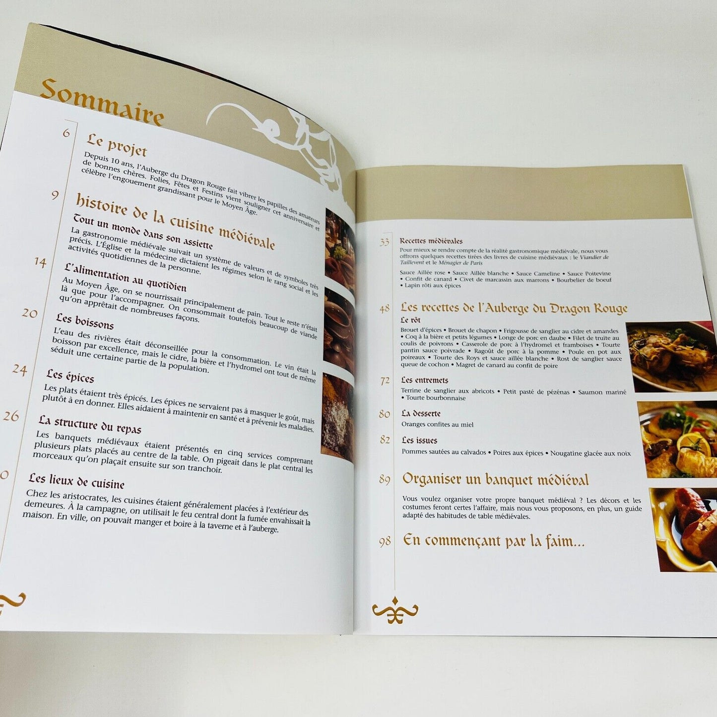 2002 Recettes Originales de l'Auberge du Dragon Rouge Folies, Fêtes et Festins