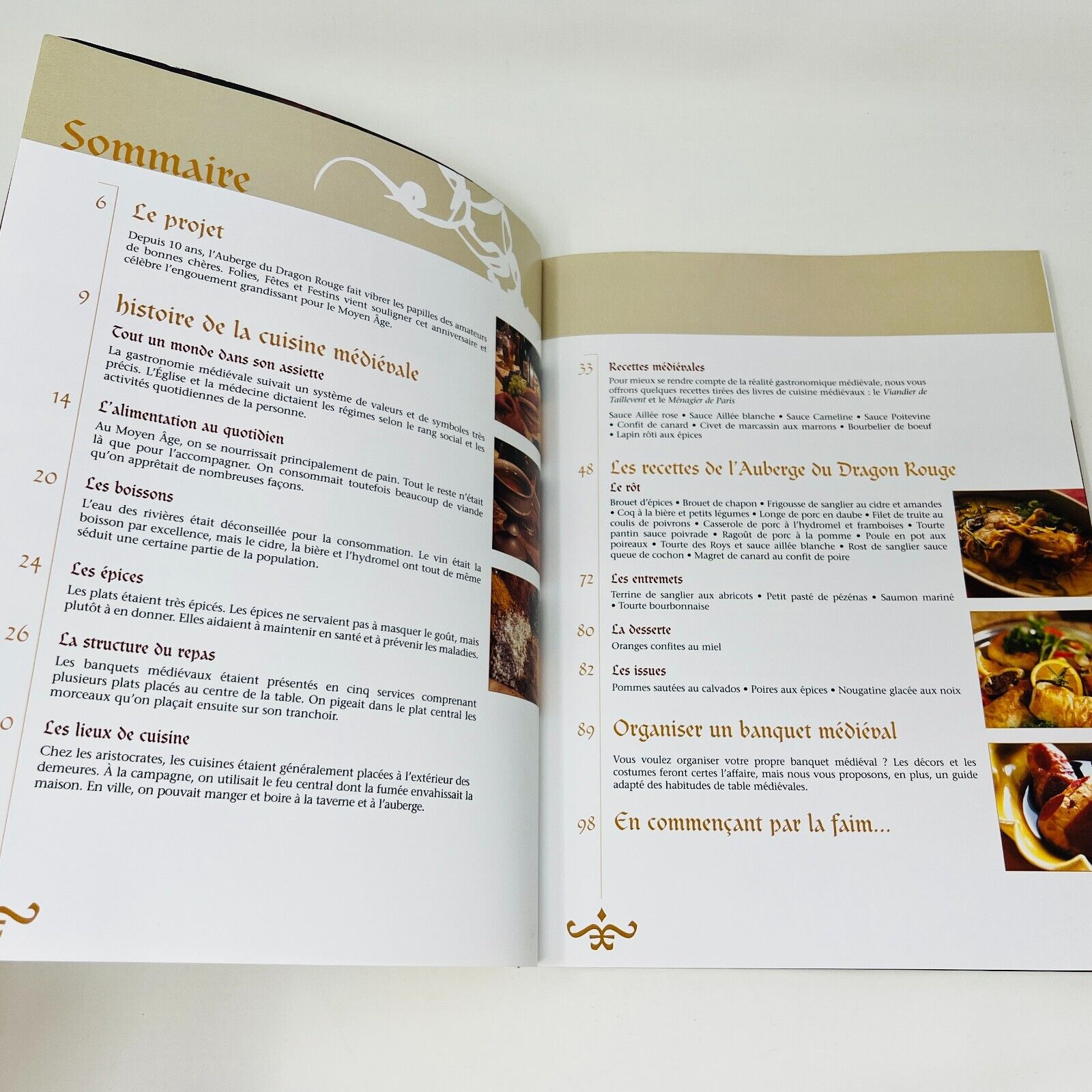 2002 Recettes Originales de l'Auberge du Dragon Rouge Folies, Fêtes et Festins