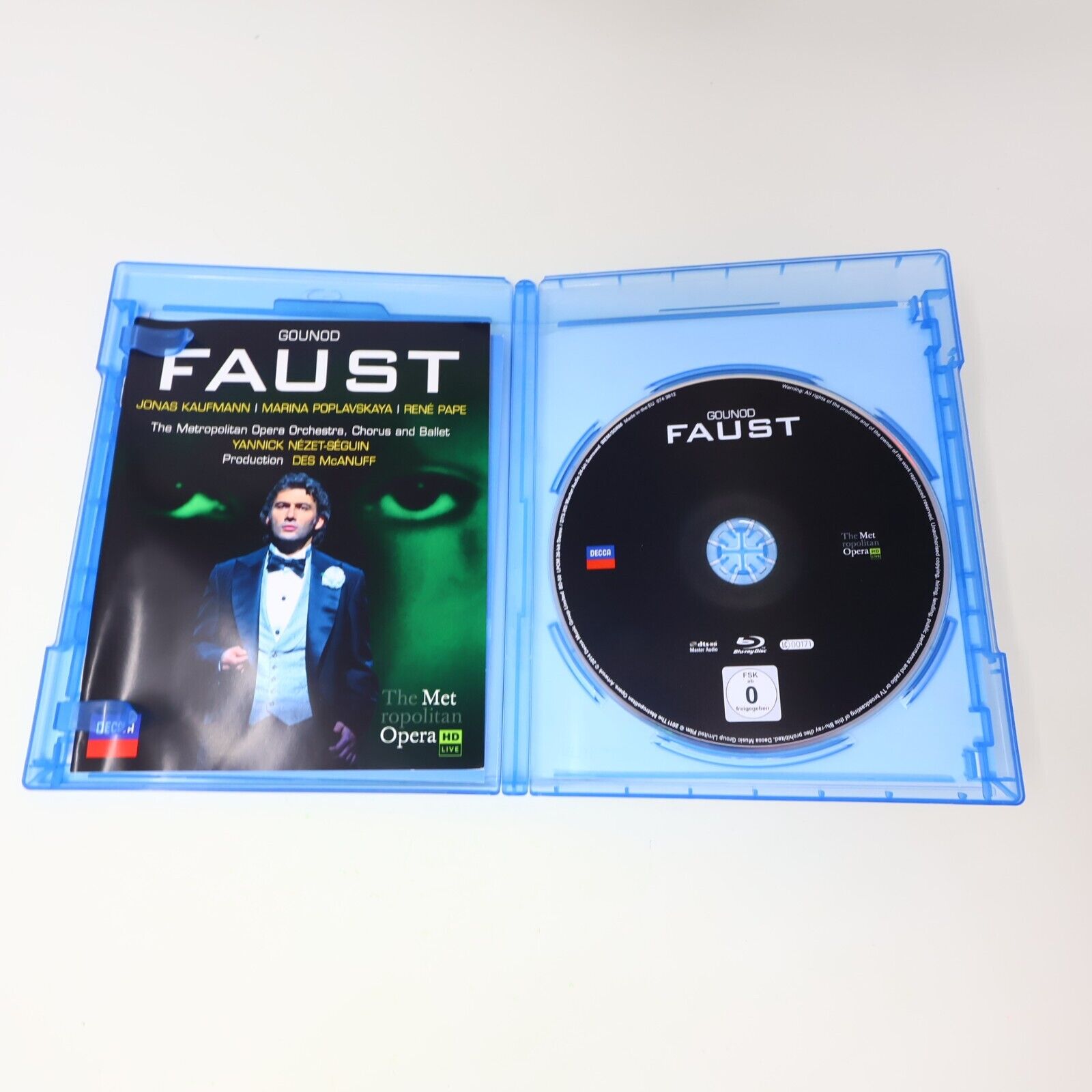 Gounod Faust Blu-Ray Jonas Kaufmann Yannick Nézet-Séguin Metropolitan Opera HD