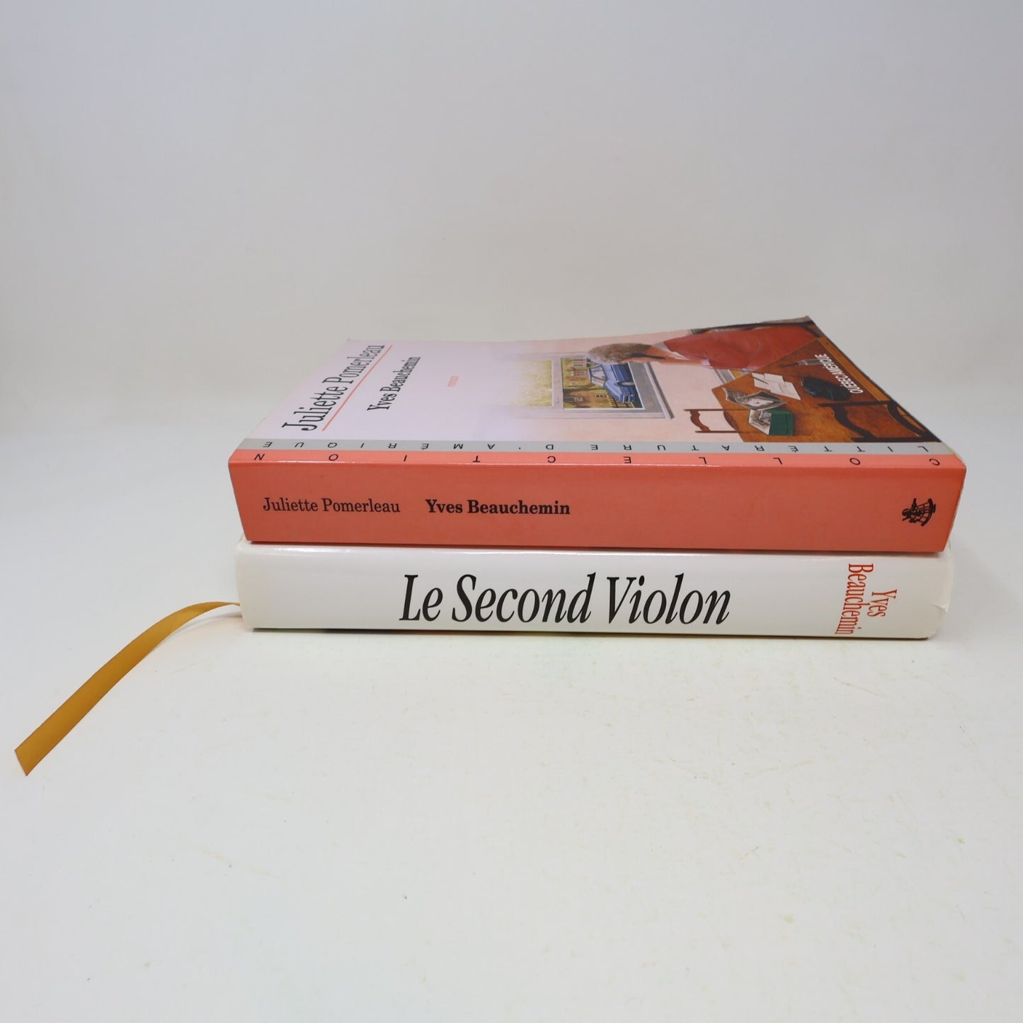 Yves Beauchemin Lot 2 Livres Juliette Pomerleau/Le Second Violon Roman Québec