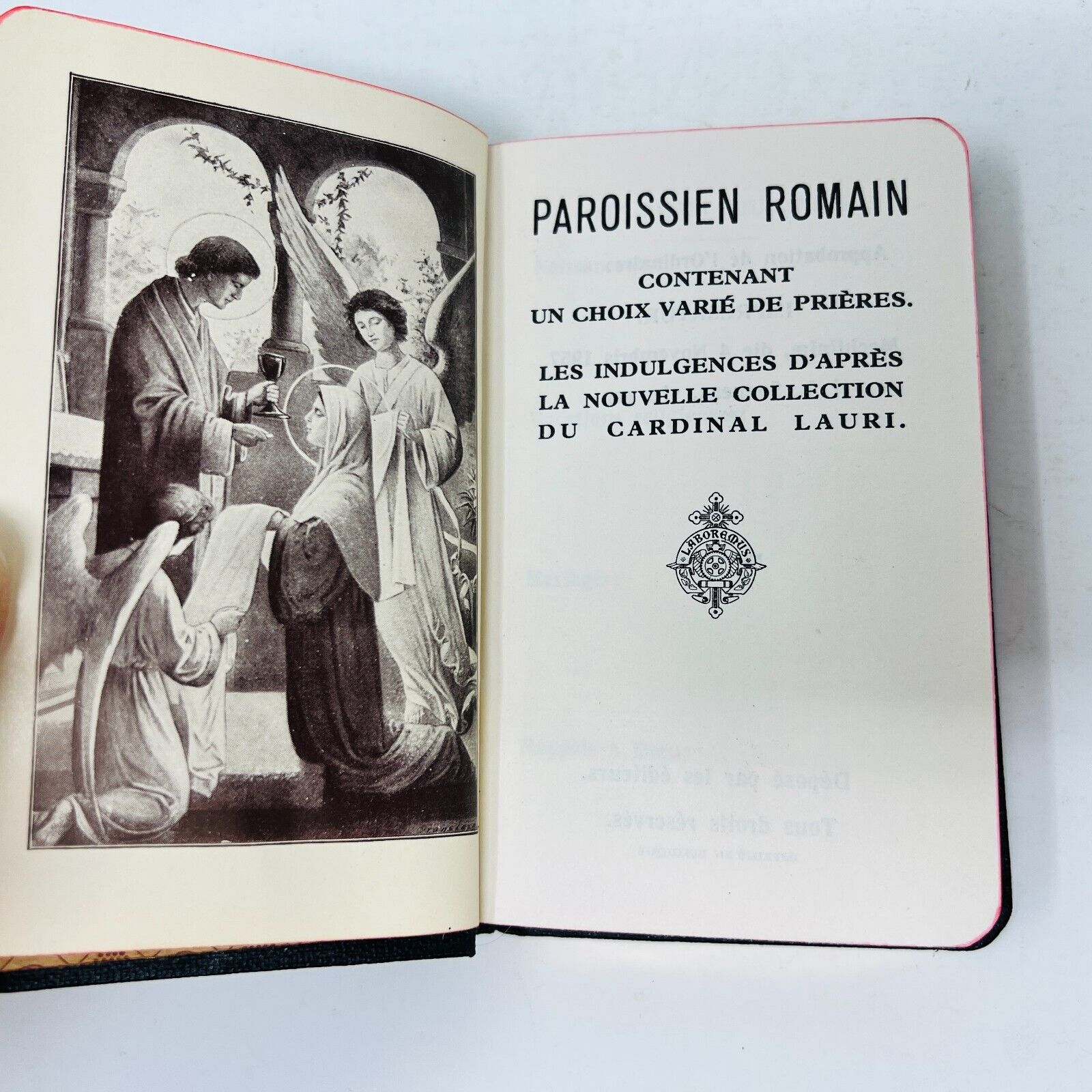 1957 Paroissien Romain Très Petit Format Proost Français Prières Cardinal Lauri