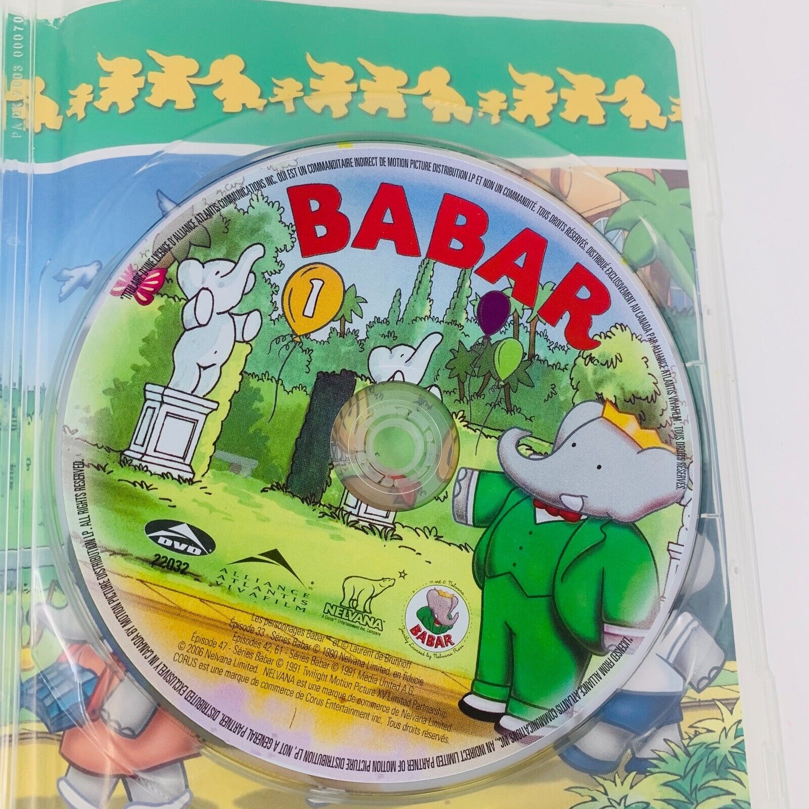Babar 75 Ans d'Aventures! DVD Français & English Region 1 Testé Nelvana Coffret