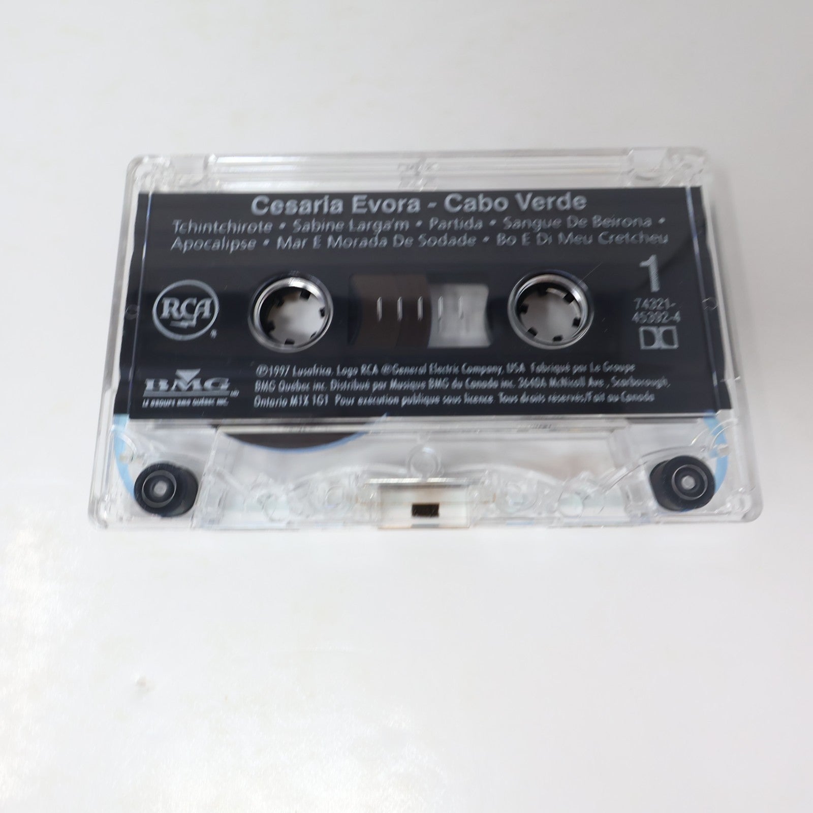 Cesaria Evora 2 Cassette Lot Cesaria/Cabo Verde Tchintchirote/Sabine Larga'm 90s
