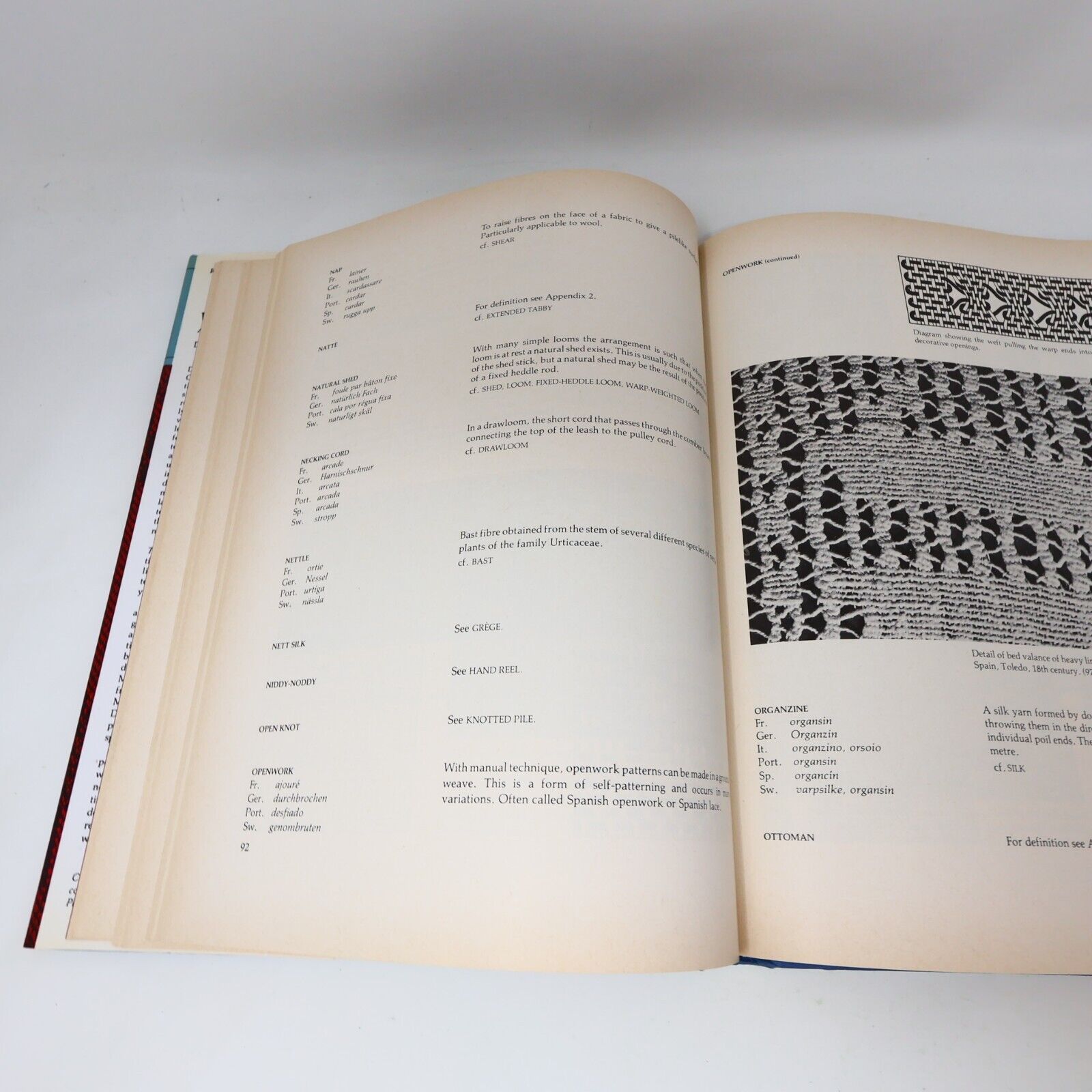 1980 Warp and Weft a Textile Terminology by Dorothy K. Burnham Hardcover HC ROM