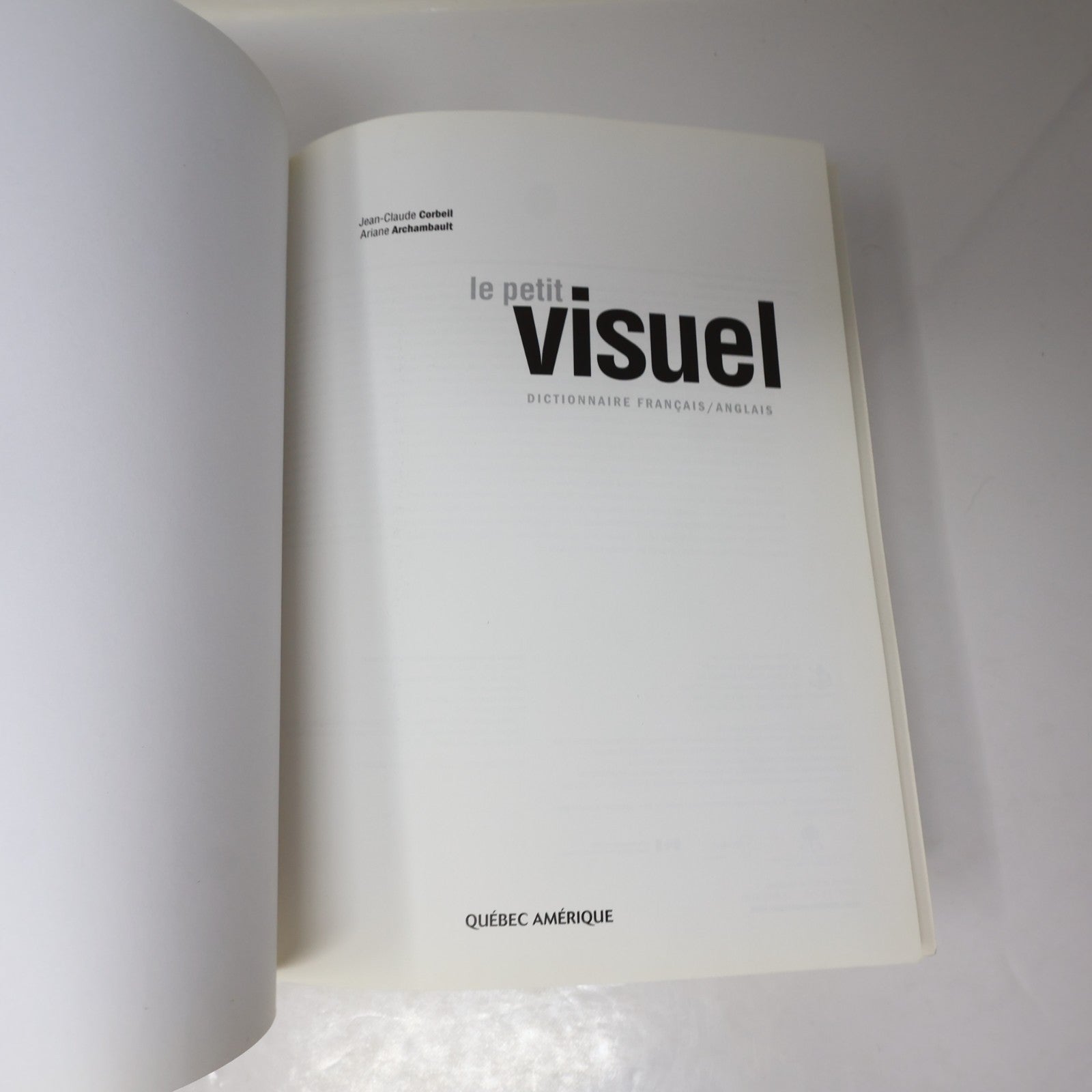 Le Petit Visuel Dictionnaire Français/Anglais Ouvrage de Référence Éducation HC