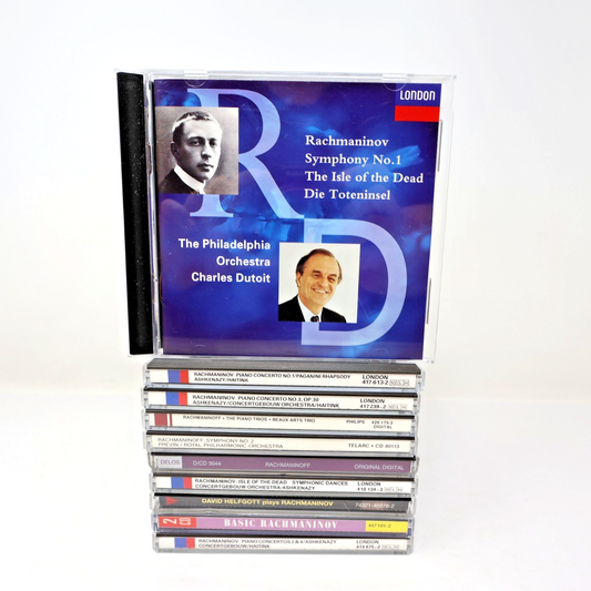 Rachmaninov 10 CD Lot Ashkenazy/John Browning/Helfgott/Haitink/Dutoit/Prévin