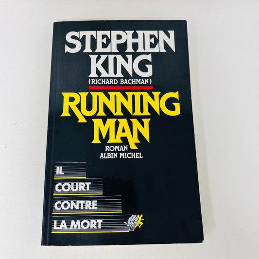 1988 Stephen King Richard Bachman Running Man Albin Michel Français Paperback PB