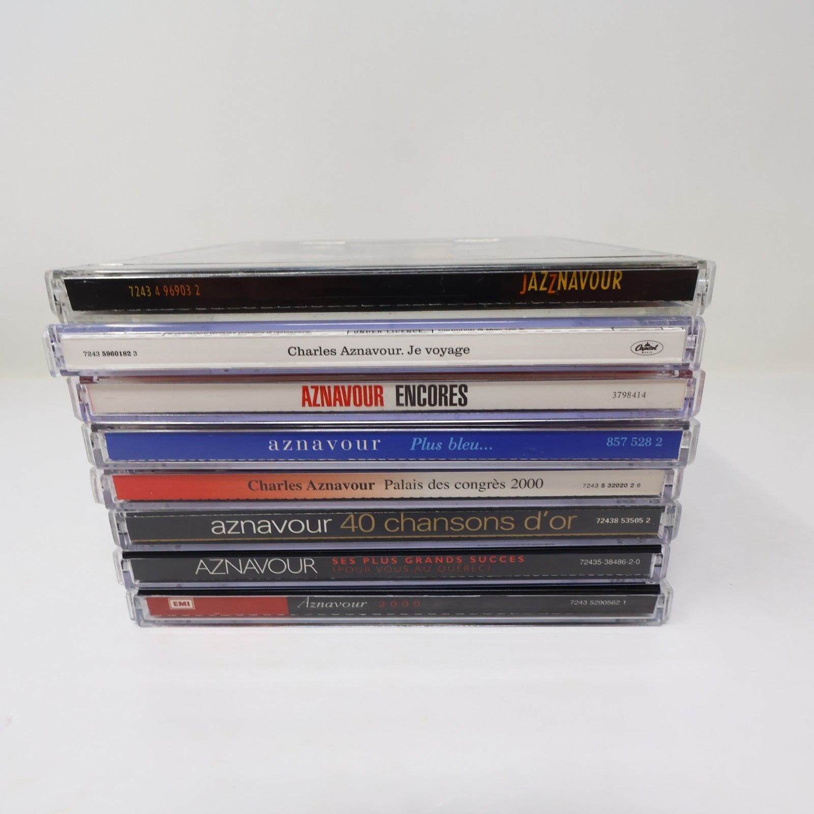 Charles Aznavour Lot 8 CD Je Voyage/Jazznavour/Encores/Plus Bleu/Grands Succès