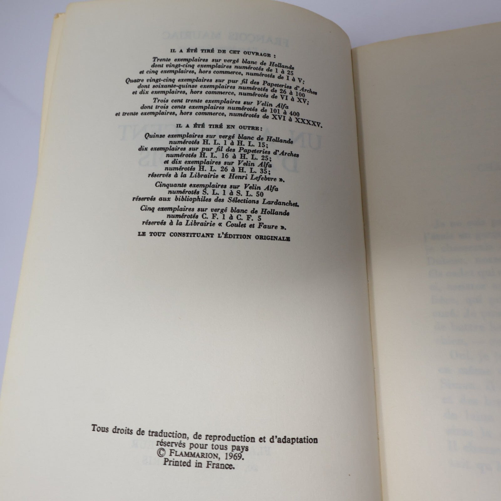 François Mauriac Lot 8 Livres Préséances/Mystère Frontenac/Anges Noirs Roman 60s