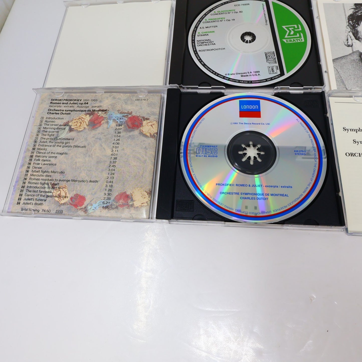 Sergei Prokofiev 9 CDs Lot Symphonies 1 & 5/Romeo & Juliet Excerpts Classical