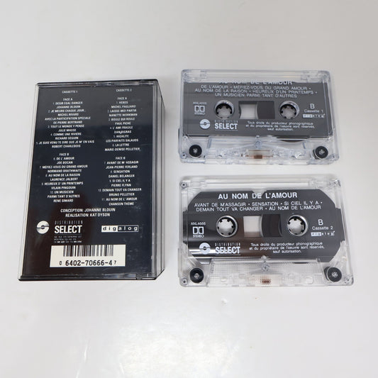 Au Nom De L'amour Cassette Johanne Blouin/Michel Rivard/Julie Masse/Charlebois