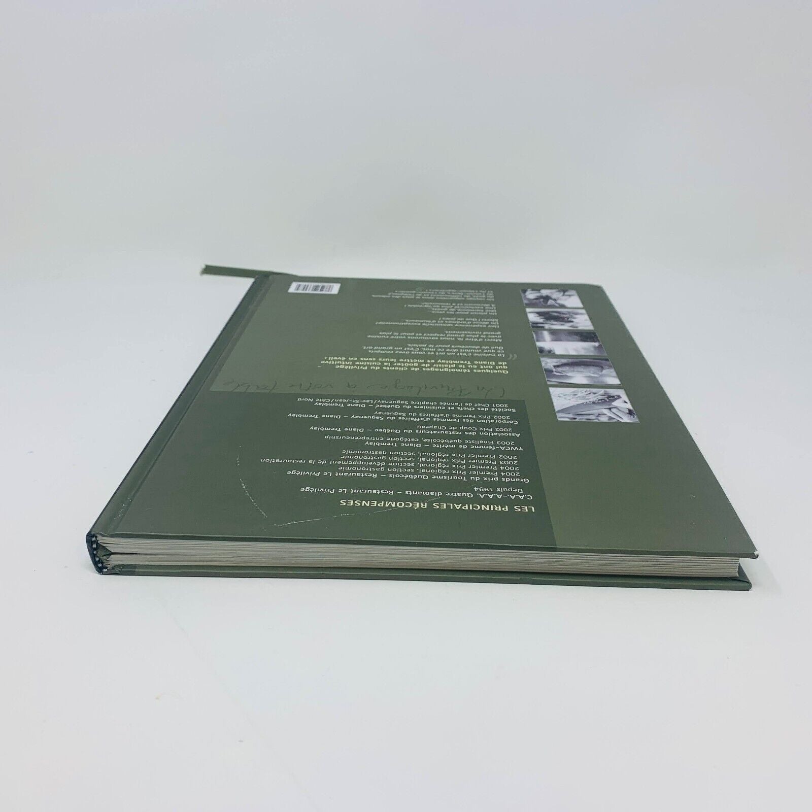 2004 Un Privilège à Votre Table Livre Cuisine Recettes Chef Diane Tremblay Signé
