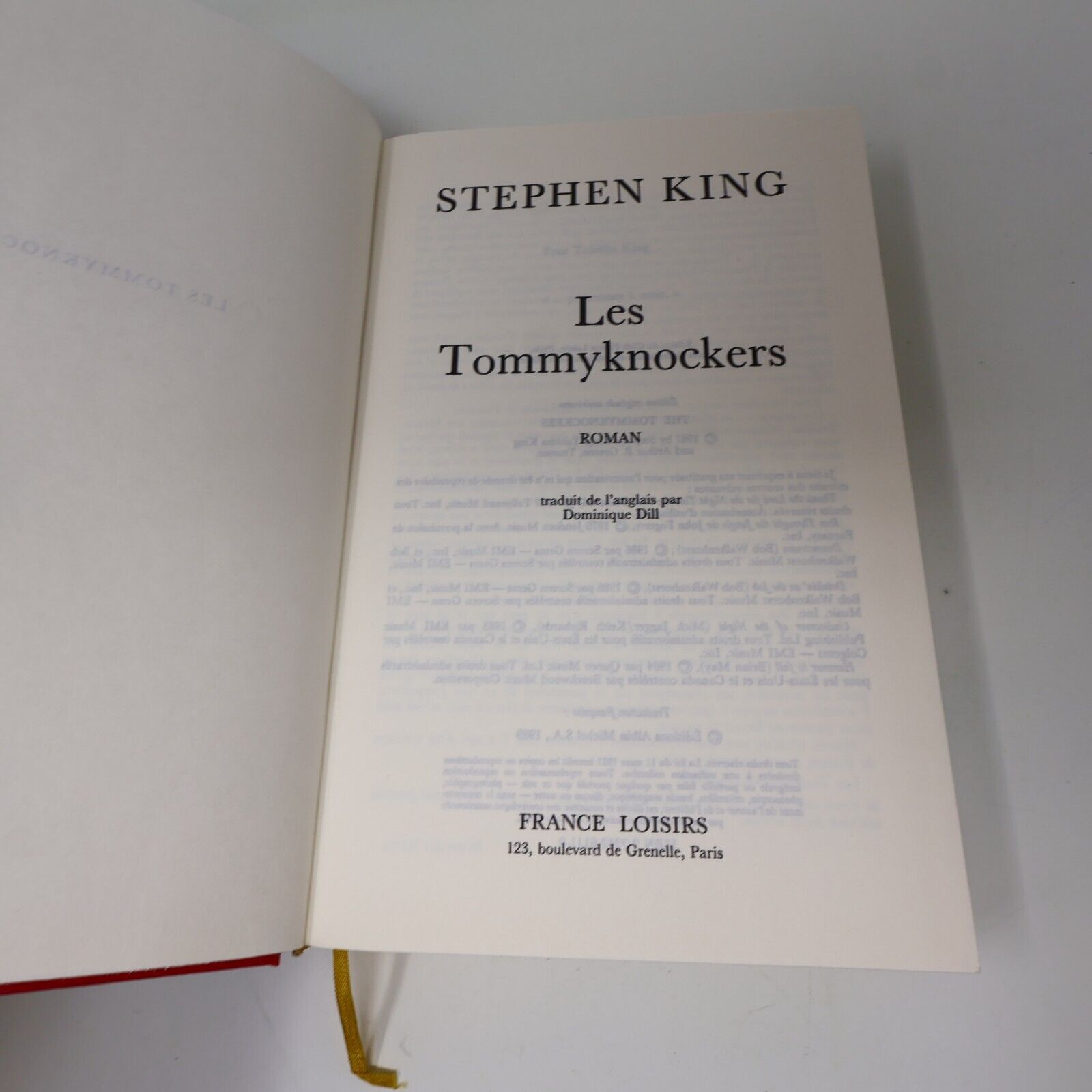 Lot 10 Livres Stephen King France-Loisirs/JCLattès Charlie Shinning Français
