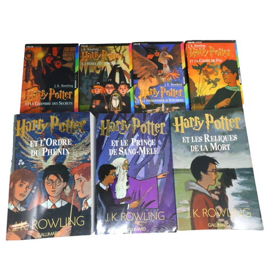 Harry Potter #1-7 Folio Junior Série Complète Lot 7 Livres J.K. Rowling PB 2000s