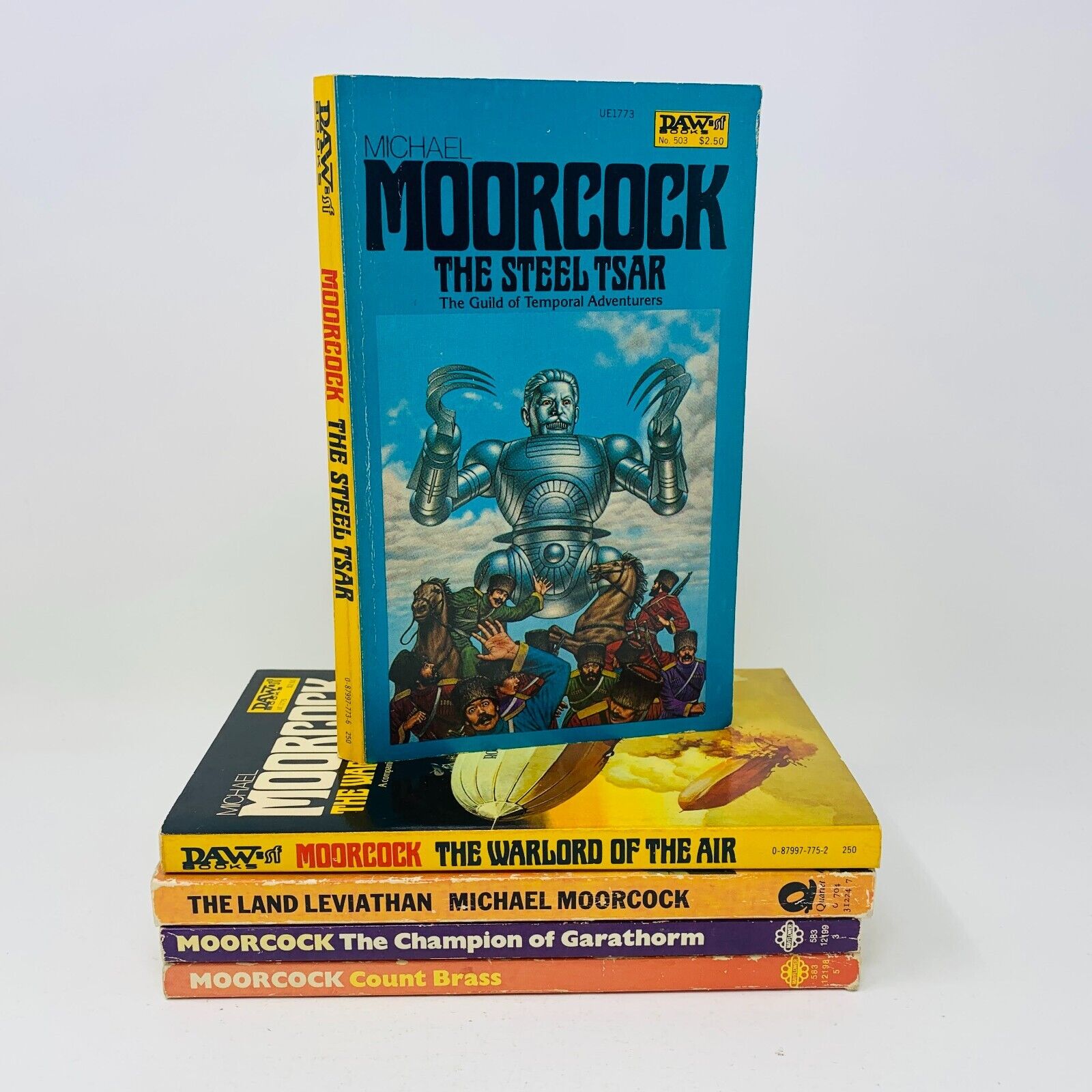 Michael Moorcock Lot 70-80s Steel Tsar Land Leviathan Warlord Air Count Brass