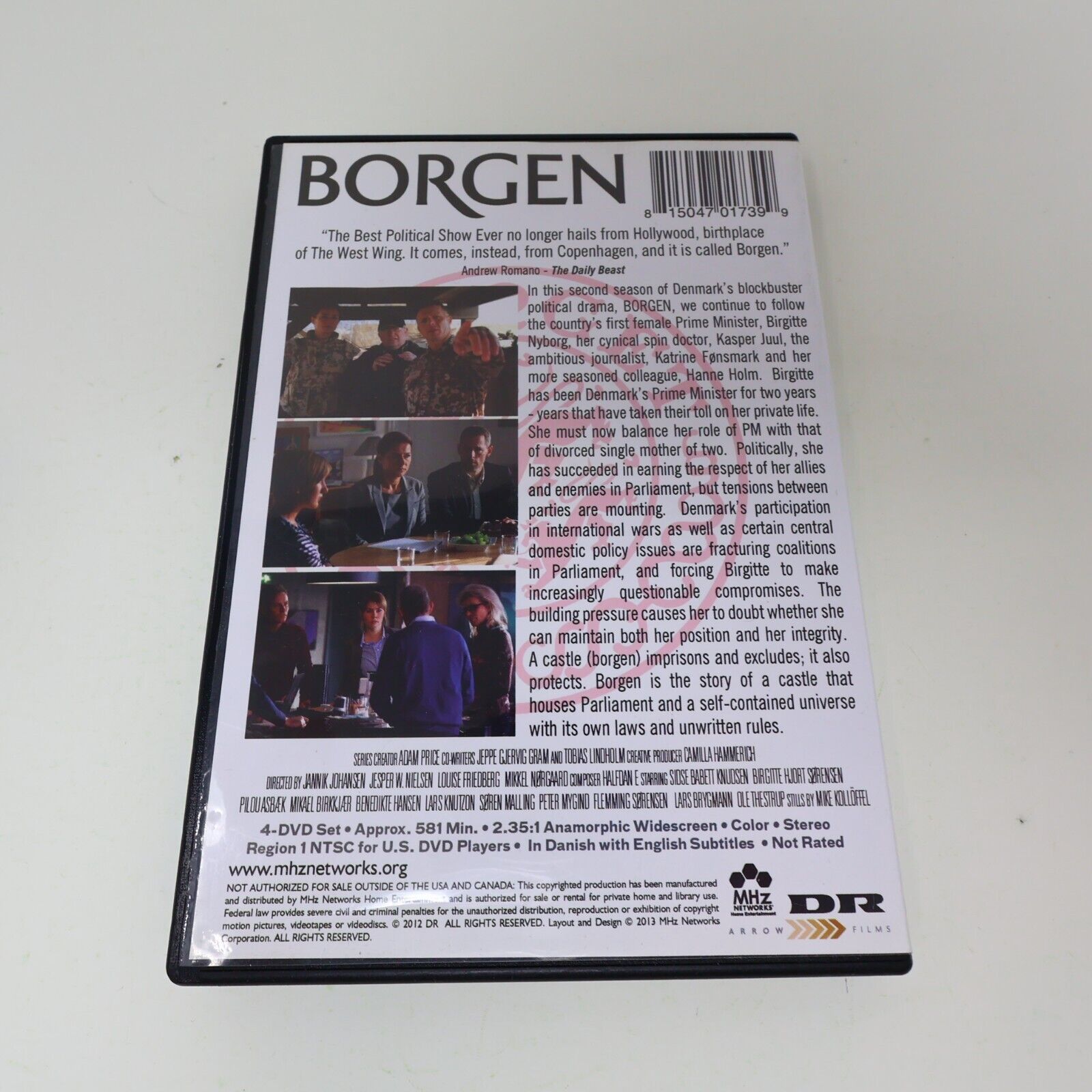 Borgen Season 2 DVD Tested NTSC Region 1 Danish with English Subtitles MHZ 2013