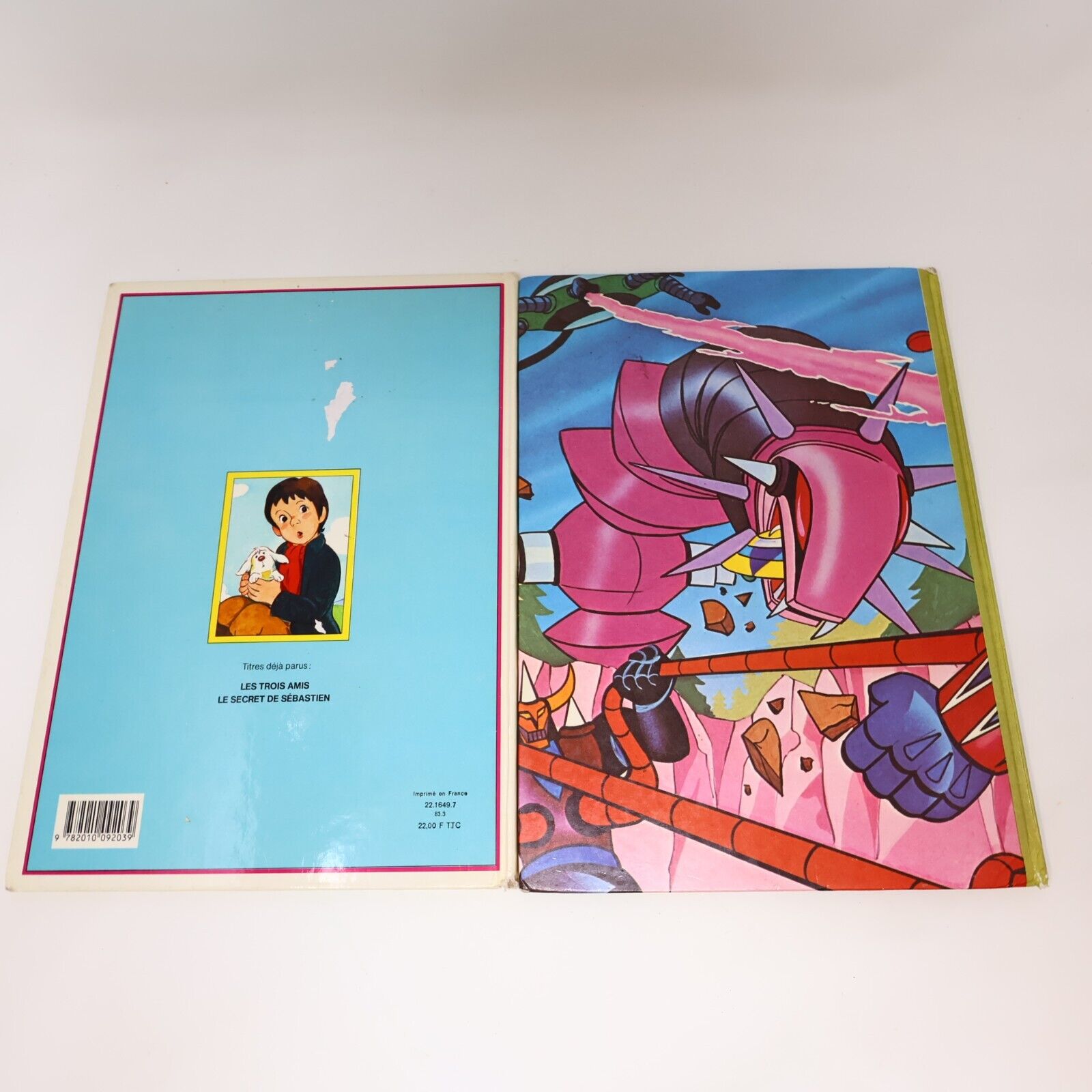Lot 10 Livres Enfants Vintage Goldorak Belle et Sébastien Richard Scarry French