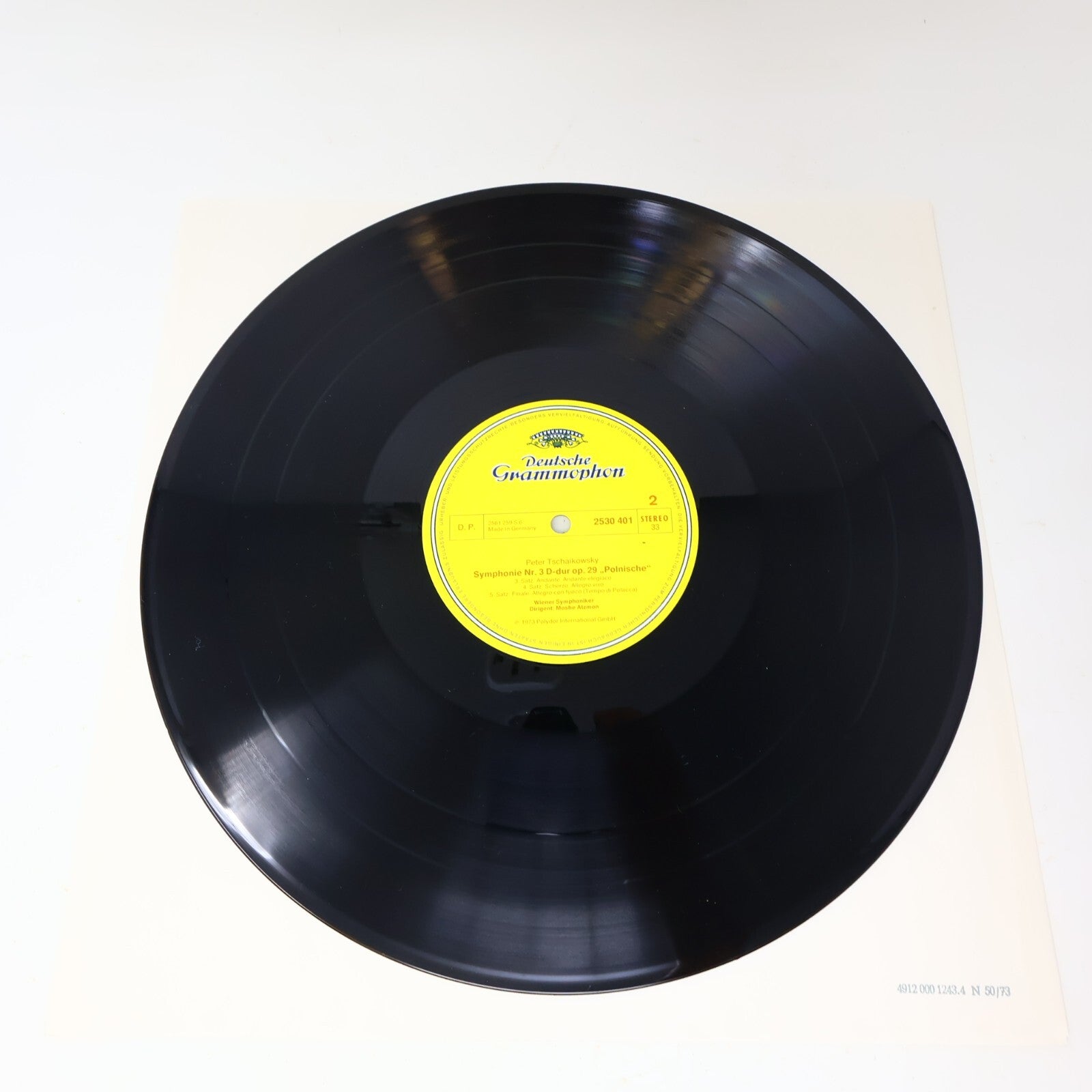1974 Moshe Atzmon  Wiener Symphoniker Tschaikowsky Symphonie #3 Record 2530 401
