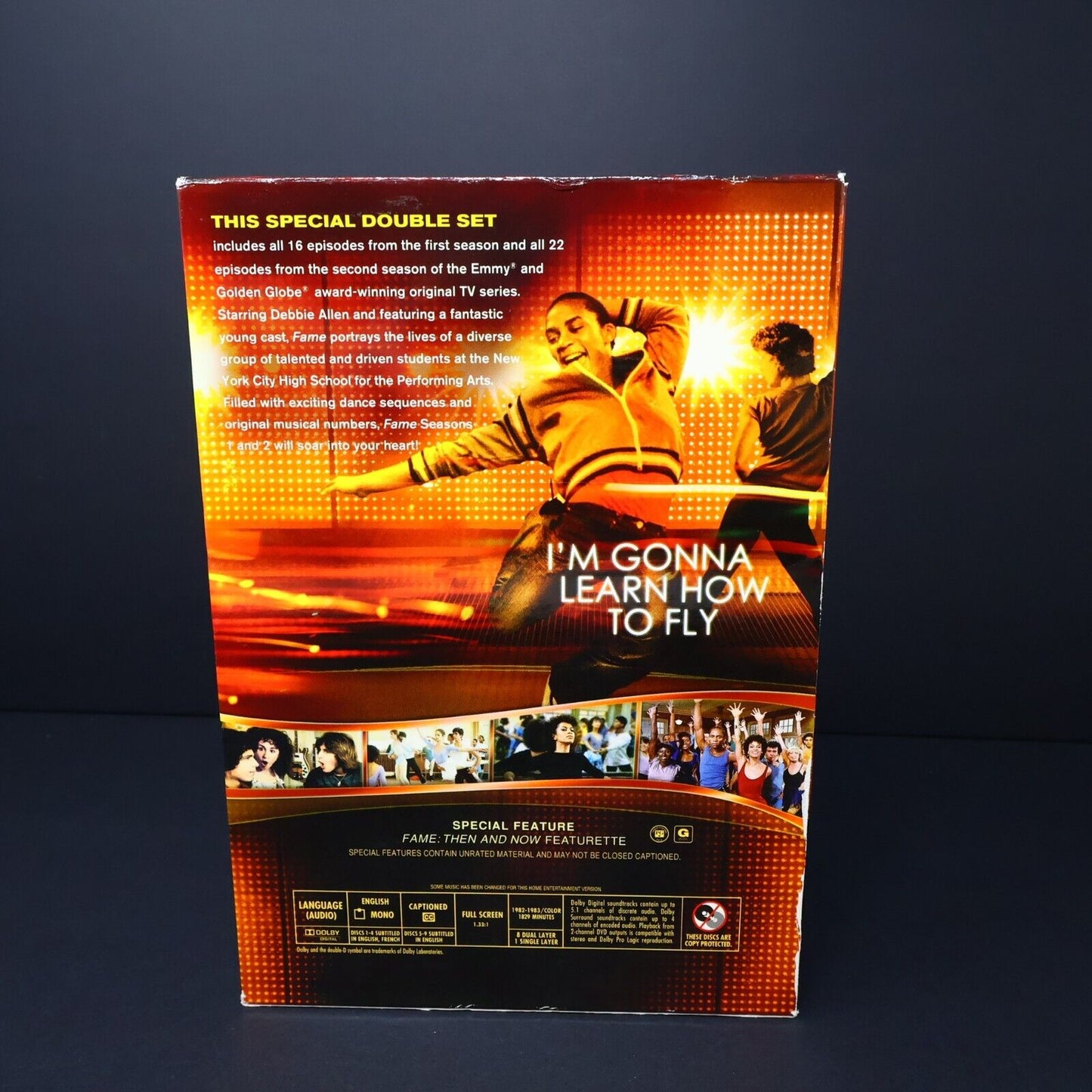 Fame Seasons 1 & 2 DVD Tested 2009 7-Disc Set NTSC Region 1  Full Screen English