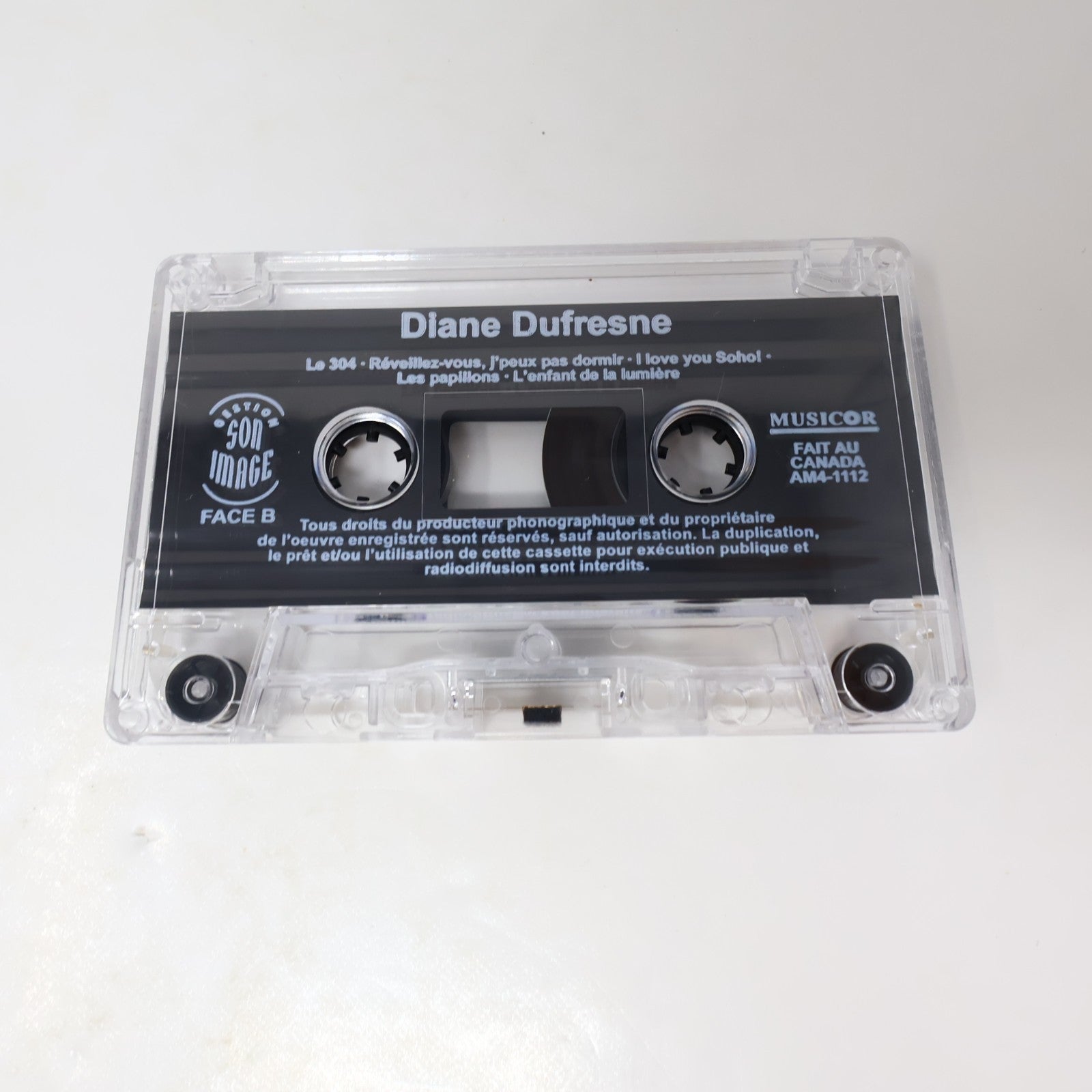 Diane Dufresne Cassette Éponyme I Love You Soho!/Le 304 1997 Musicor AM4 1112