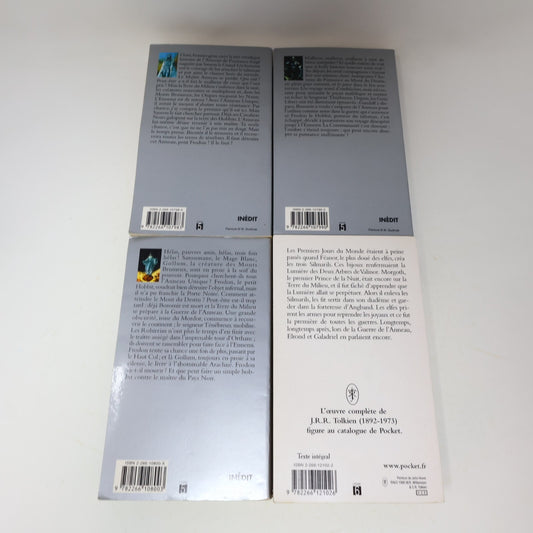 Le Seigneur des Anneaux #1-3 Série Complète Lot 4 Livres Tolkien Silmarillion PB