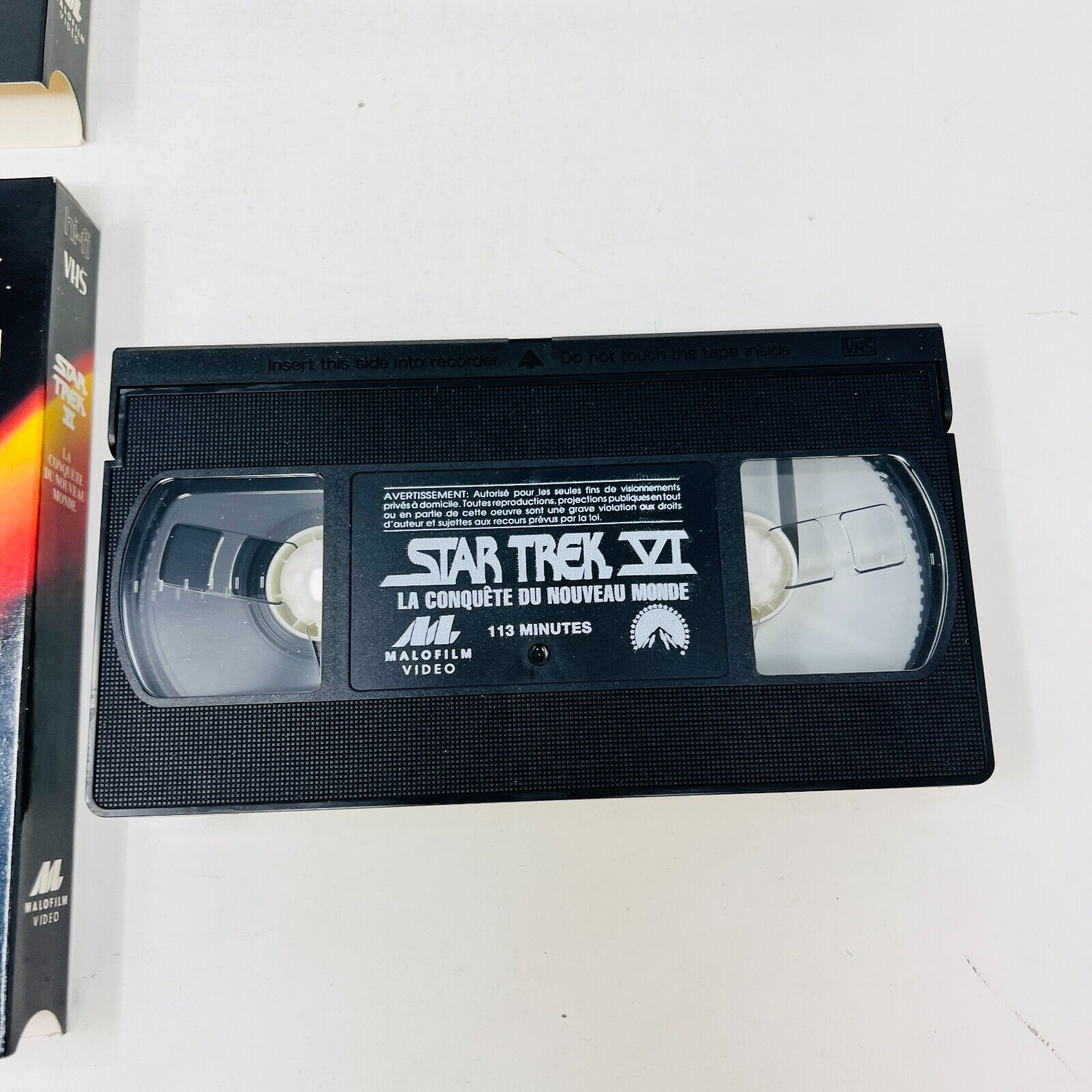 Coffret Star Trek de 7 Films VHS NTSC Testés en Français/French William Shatner