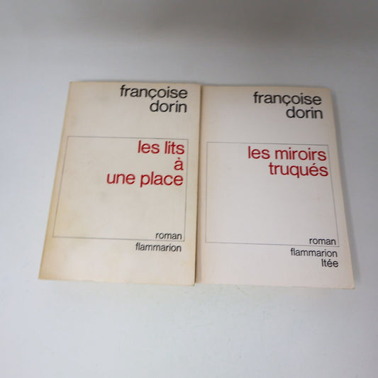 Lot 2 Françoise Dorin Les Miroirs Truqués Les Lits à une Place Livres Français