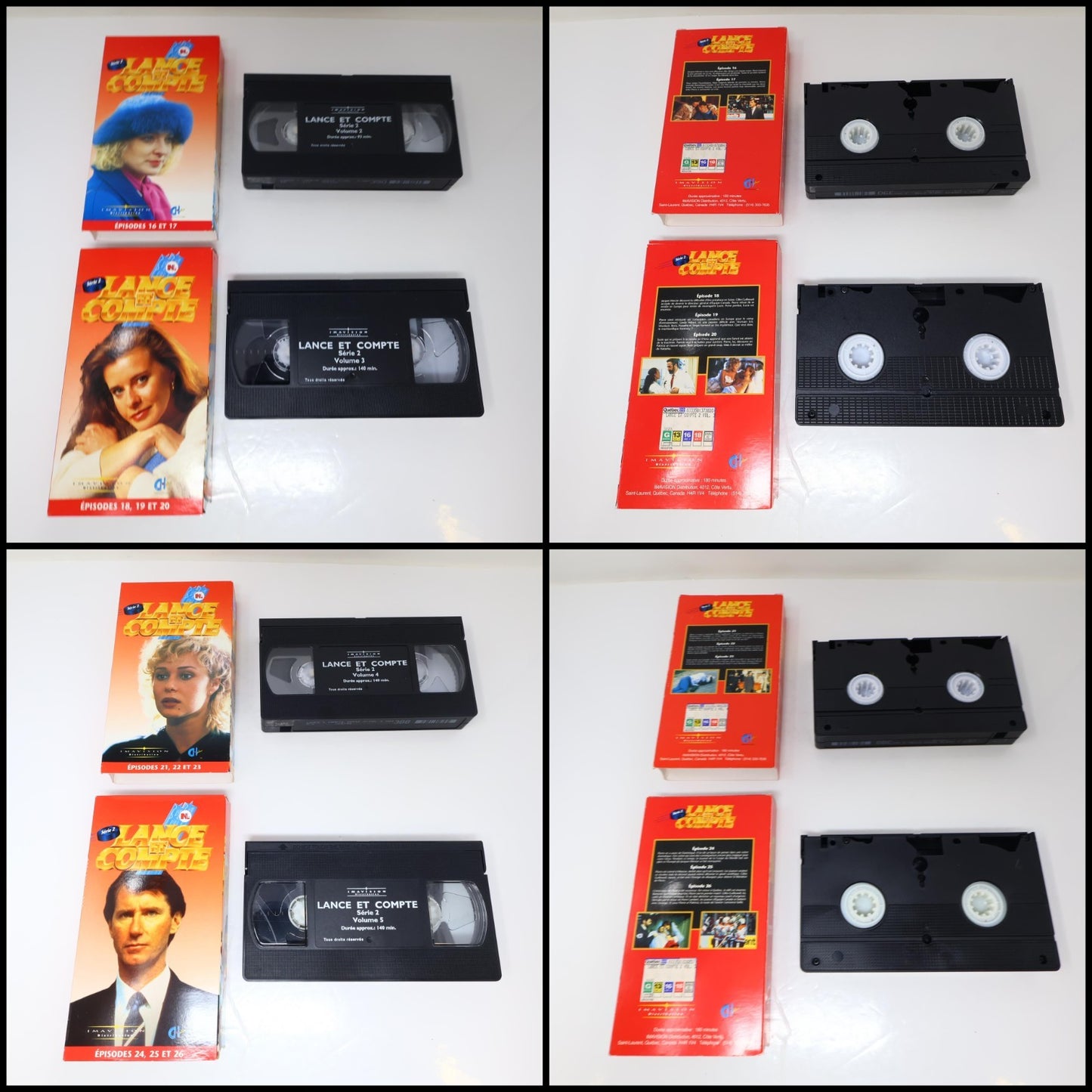 Lance et Compte Lot 15 VHS Série 1-2-3 Pierre Lambert Hockey National Messier