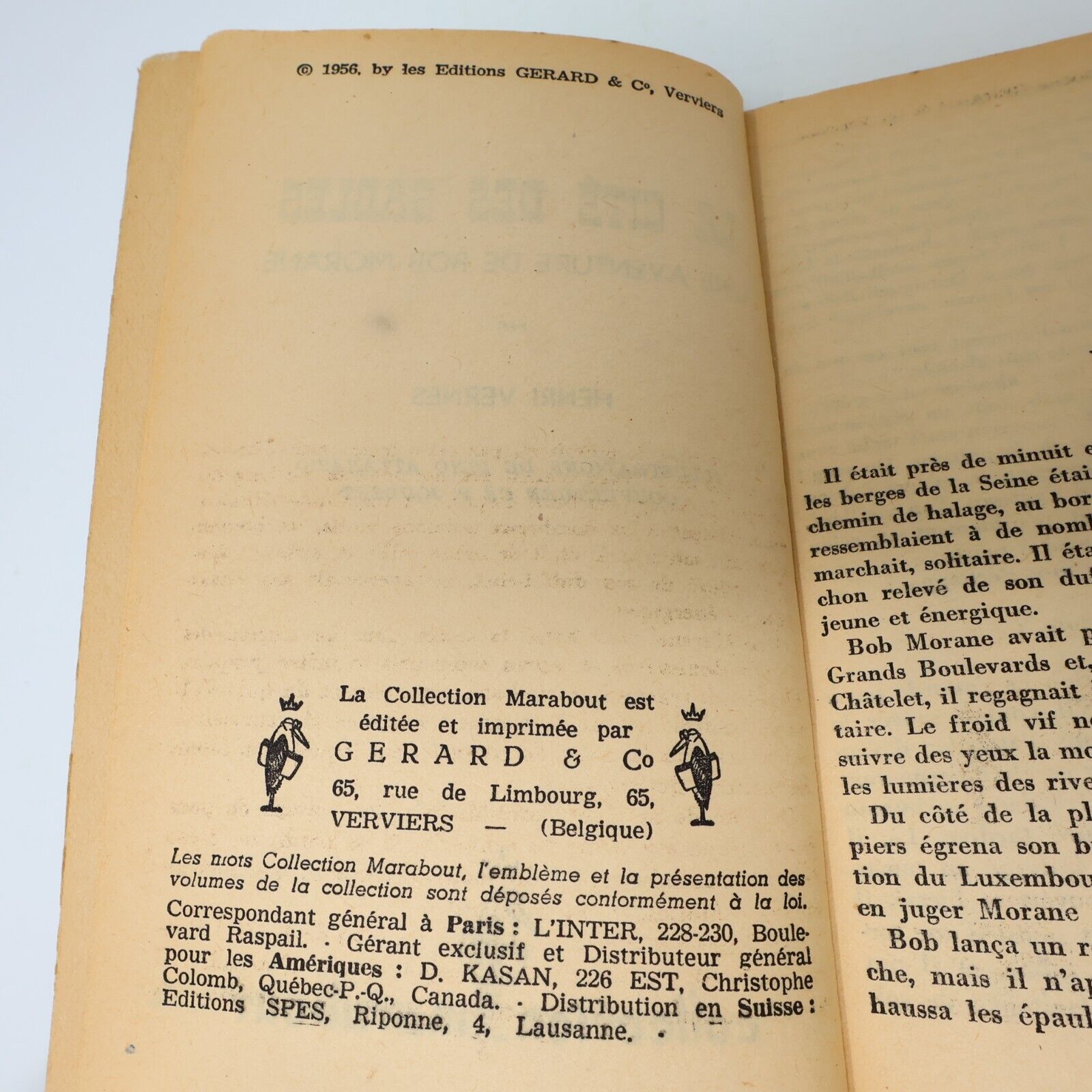 Lot 4 Livres Bob Morane Henri Vernes Marabout/Ananké Ombre Jaune Krouic French