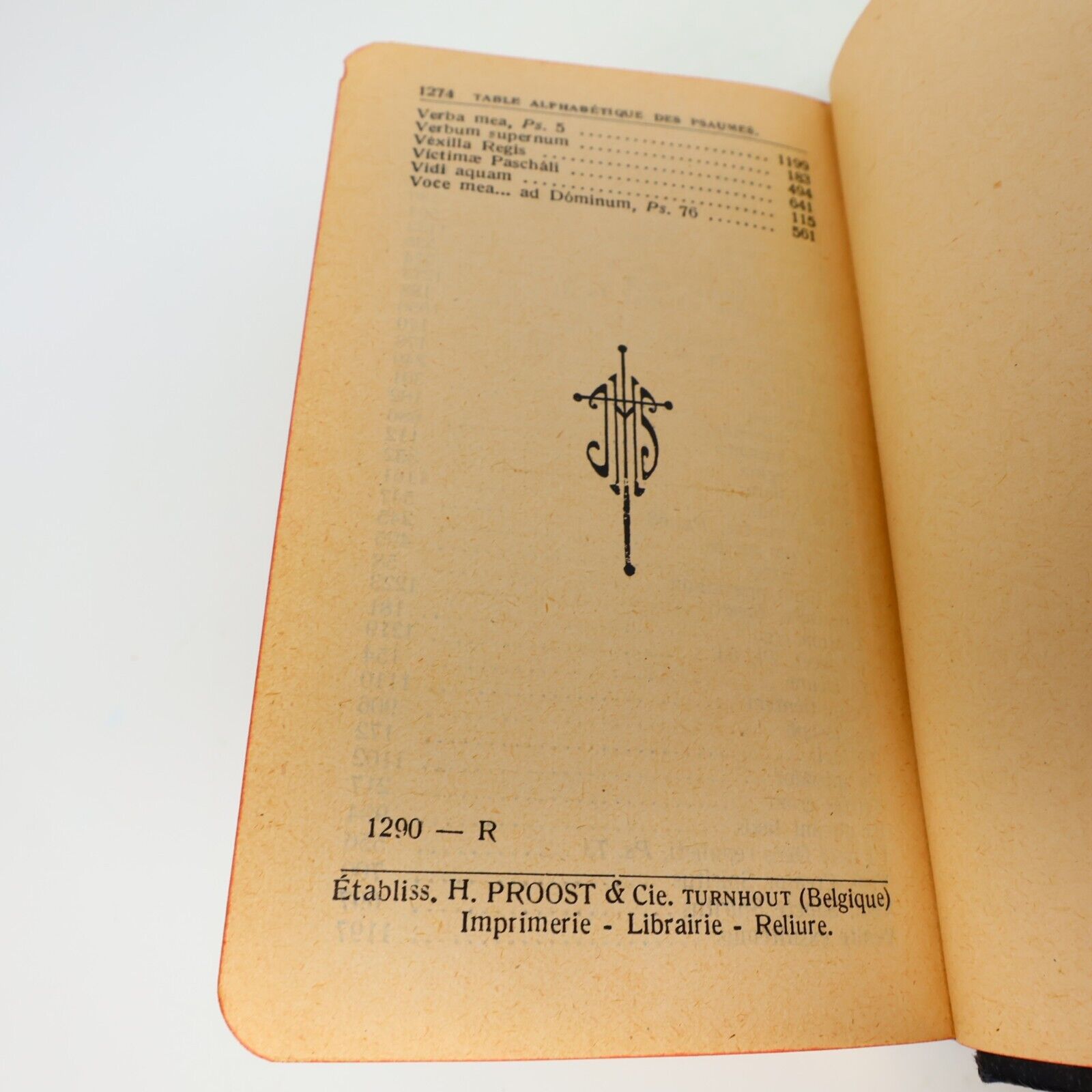 1922 Paroissien Romain Missel Vespéral Expliqué Proost Religion Français Latin