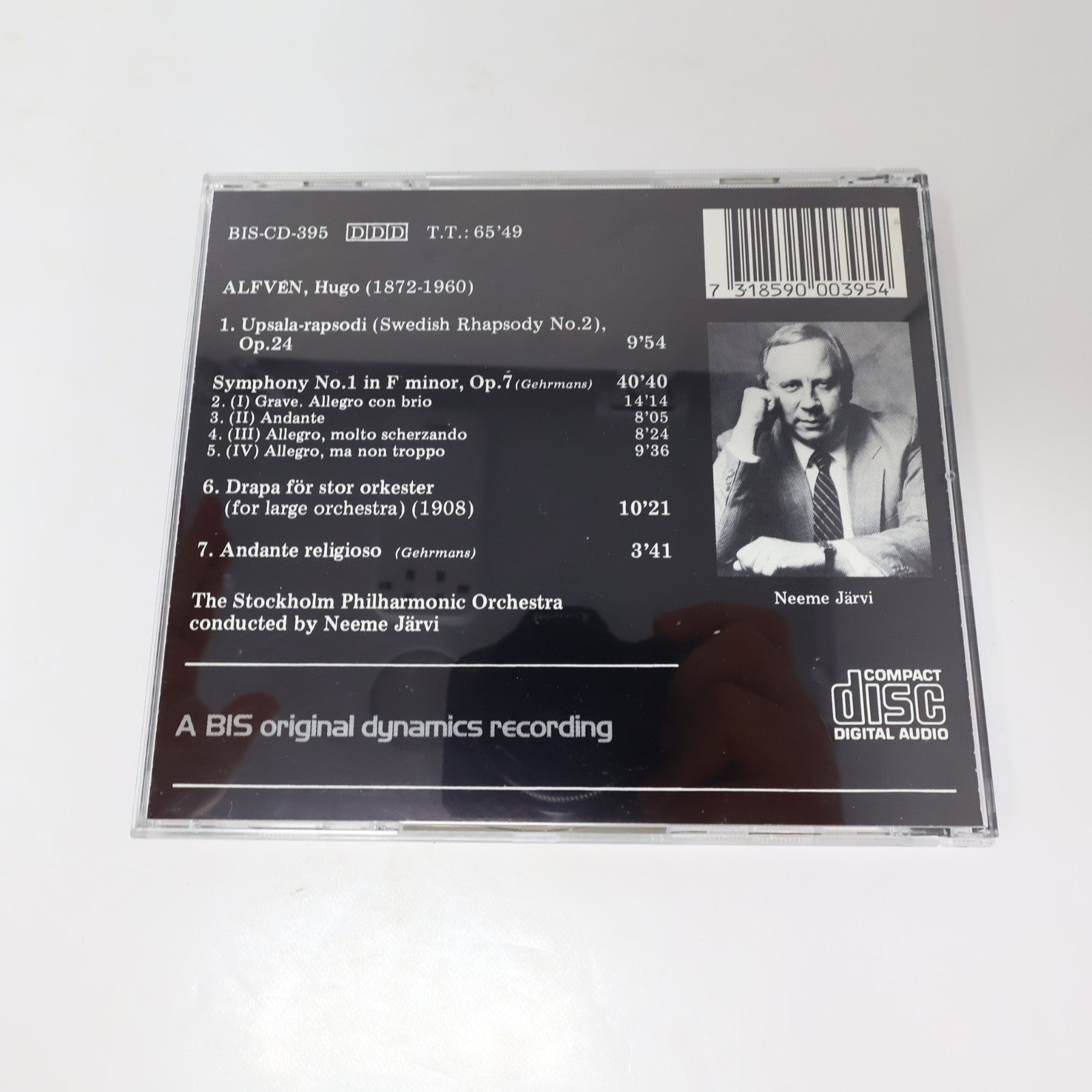 Hugo Alfvén 3 CD Lot Symphony 1-2-3 Stockholm Philharmonic Orchestra/Neeme Järvi