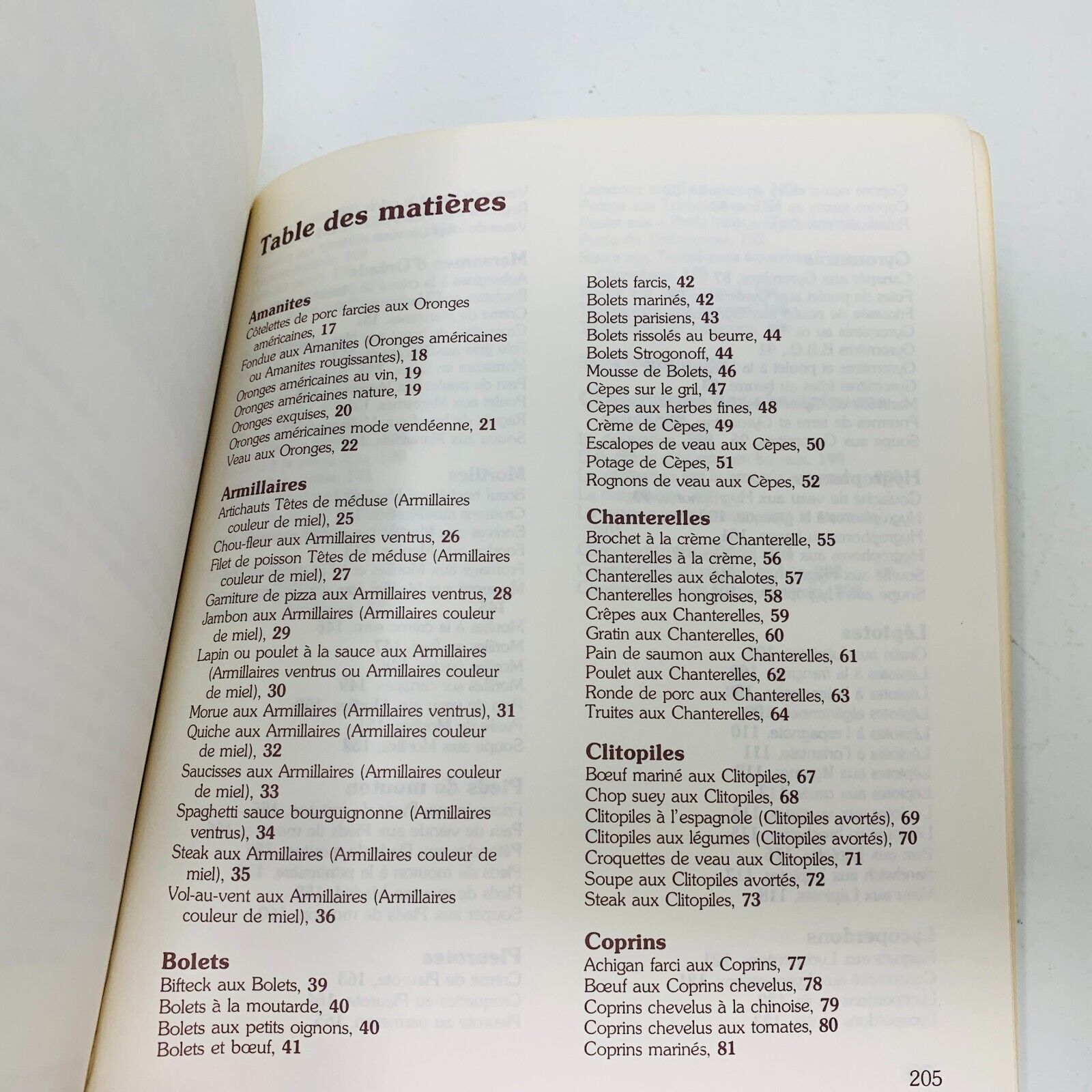 1978 Comment Apprêter les Champignons Sauvages Recettes Tante Cécile Bordeleau