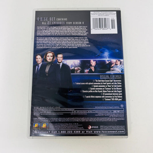 2009 The X-Files The Complete Season 8 DVD Tested 6-Discs NTSC English/Français