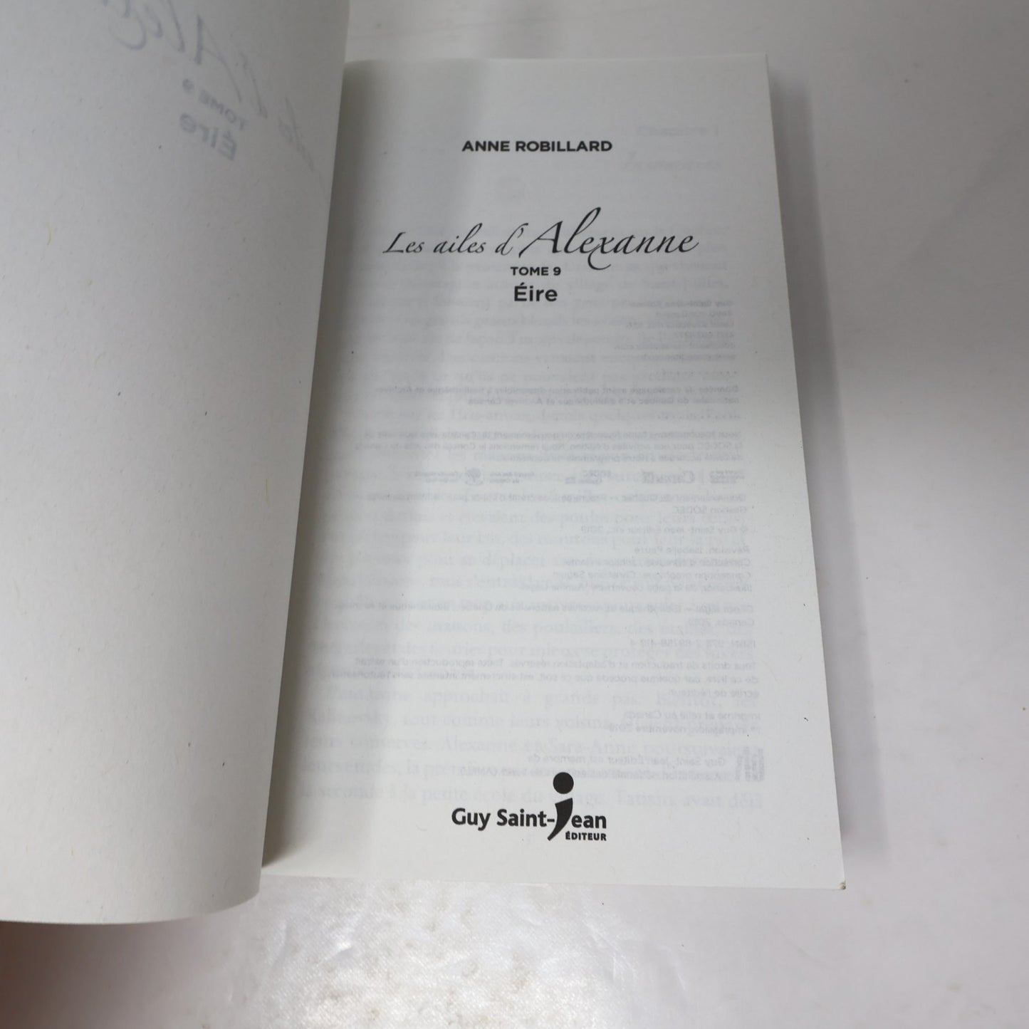 Les Ailes d'Alexanne #1-9 Lot 9 Livres Anne Robillard 4H44/Mikal/Le Faucheur PB