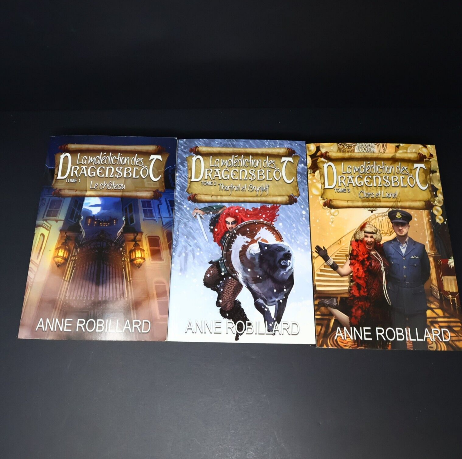 Lot 3 Livres La Malédiction des Dragensblöt #1-3 Anne Robillard Horreur French