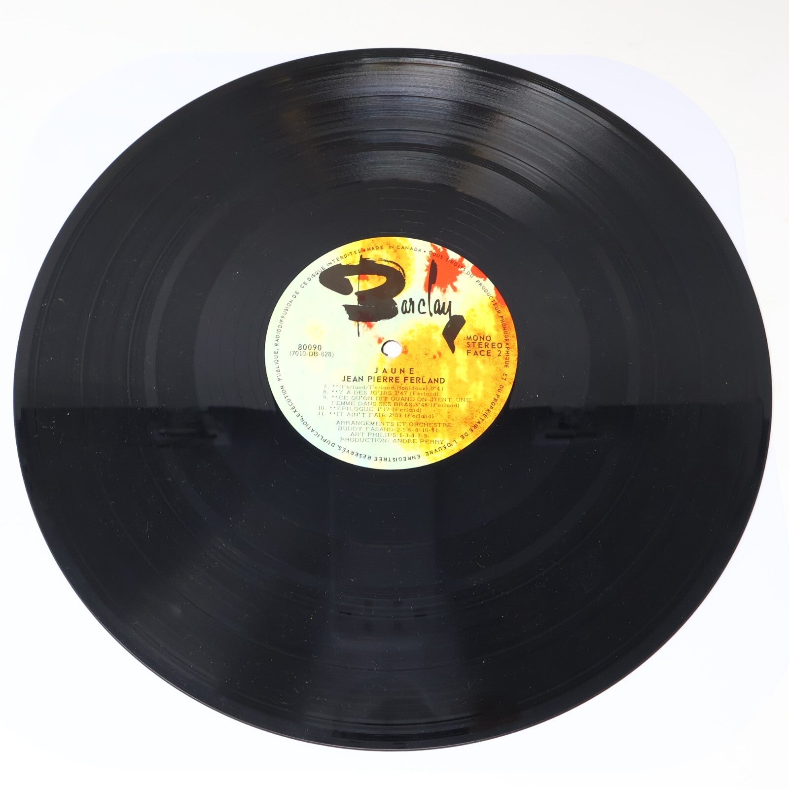 Jean-Pierre Ferland ‎Lot 10 Disques Soleil/Jaune/Androgyne/Vierges Du Québec LP