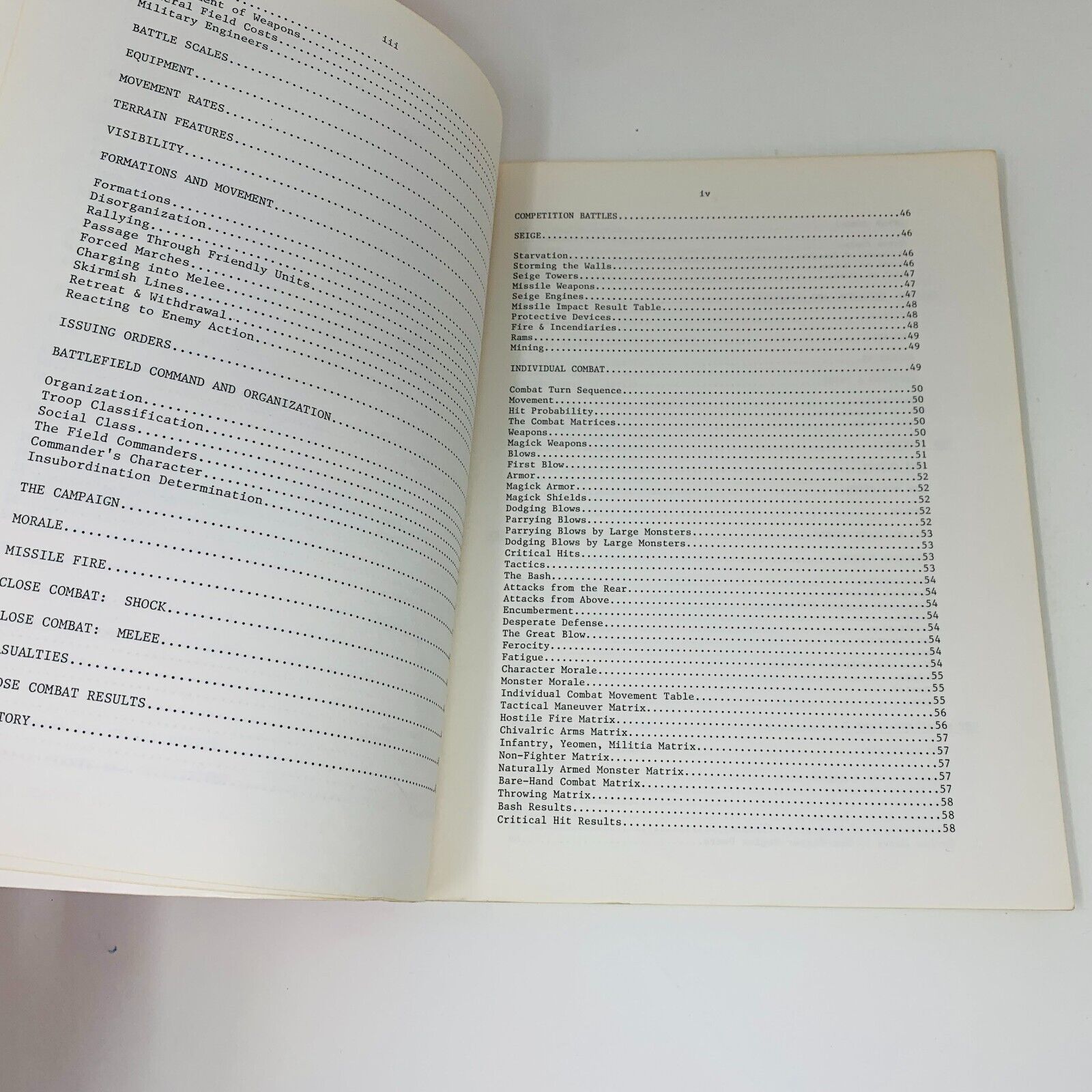1977 Chivalry & Sorcery Warfare & Wizardry in the Feudal Age RPG FGU Simbalist