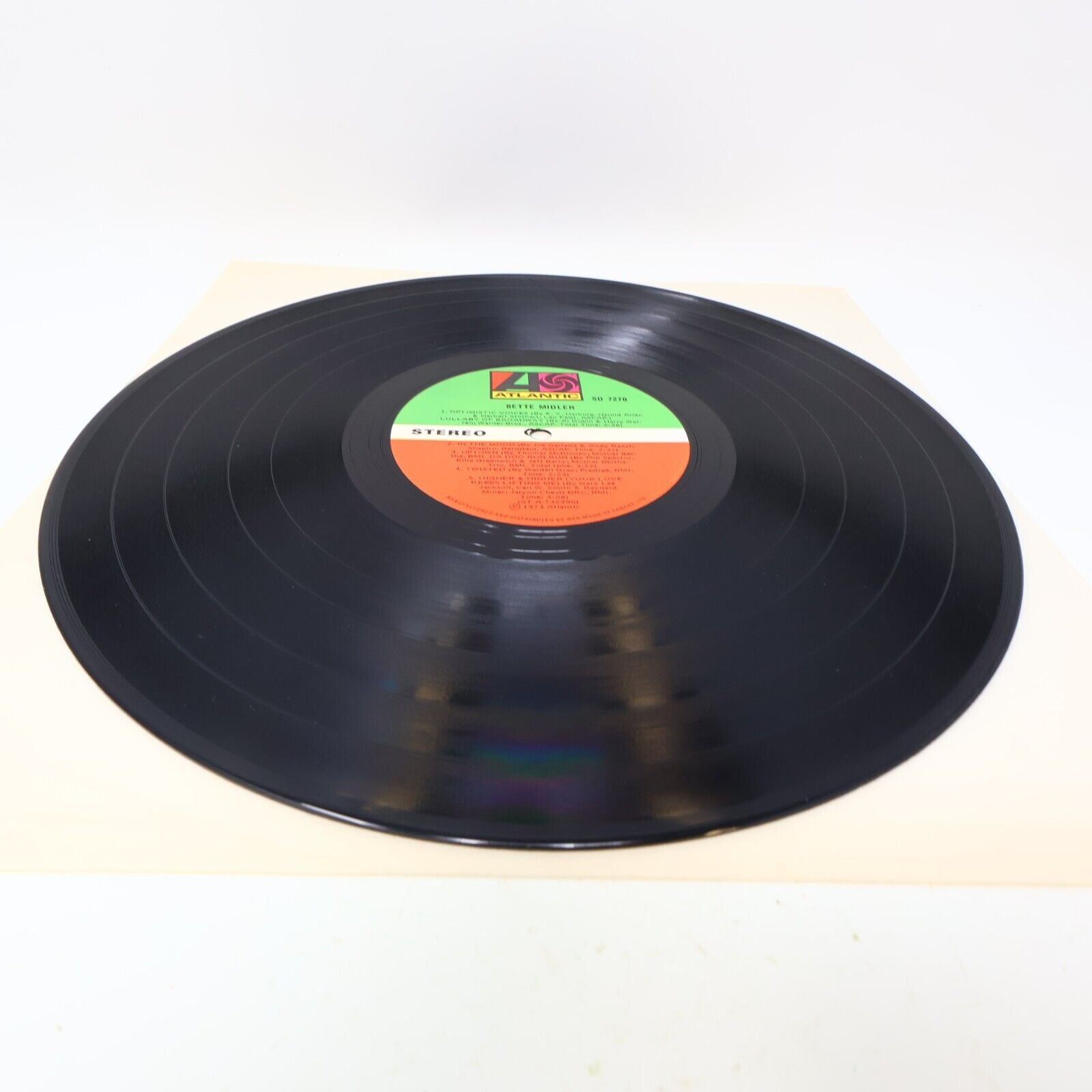 Bette Midler Self Titled LP Record Vinyl SD 7270 Atlantic Canada Poster Included