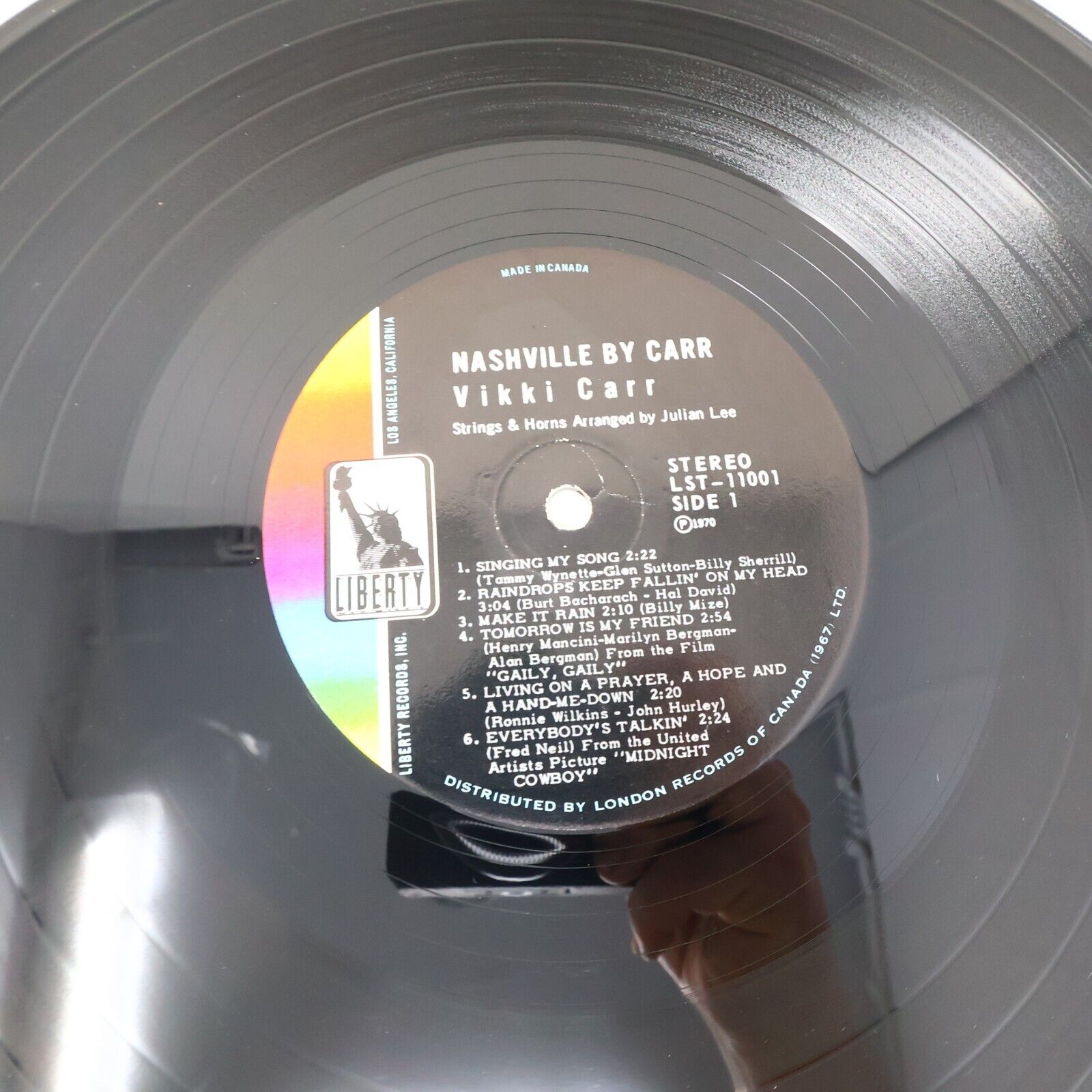 Vikki Carr For Once In My Life + Nashville By Carr Lot of 2 LPs Vinyl Records
