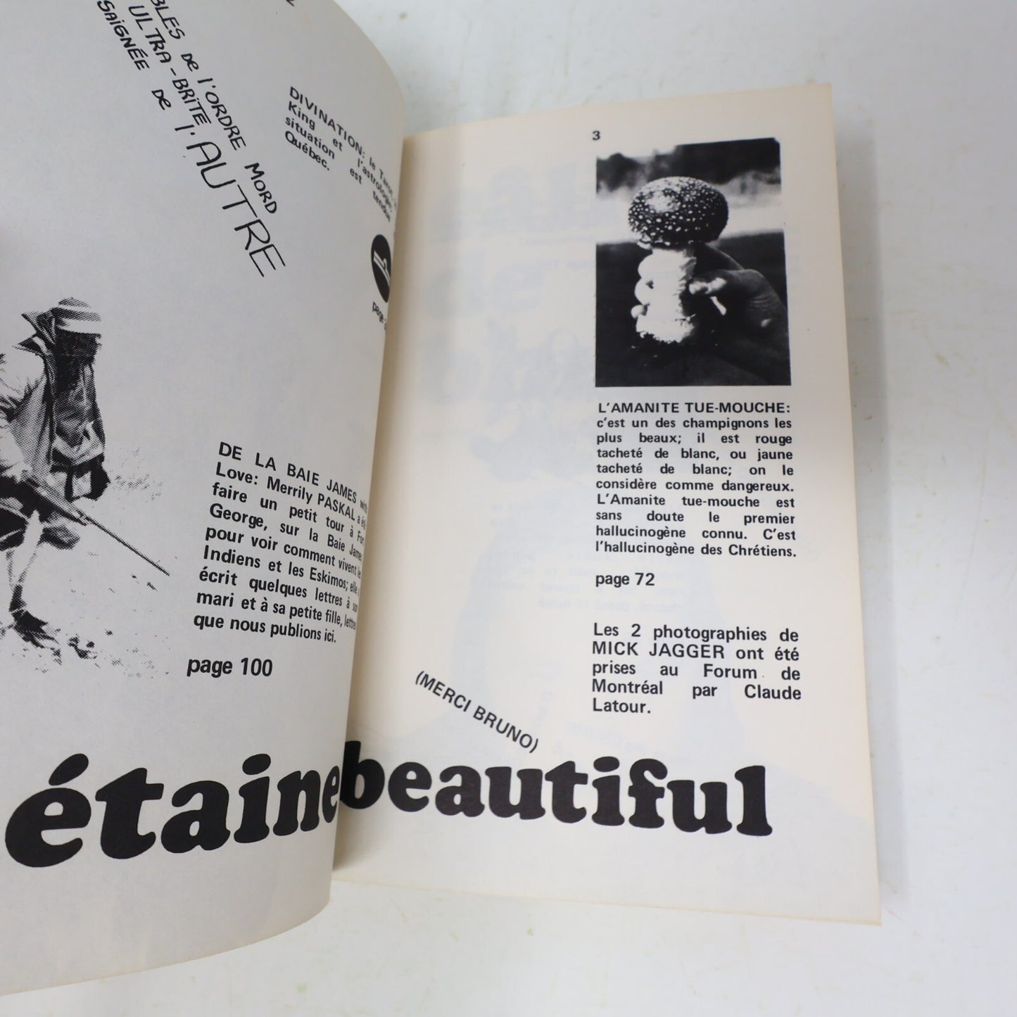 Mainmise #16 Contre-Culture Underground Québécois Revue Septembre 1972 Français